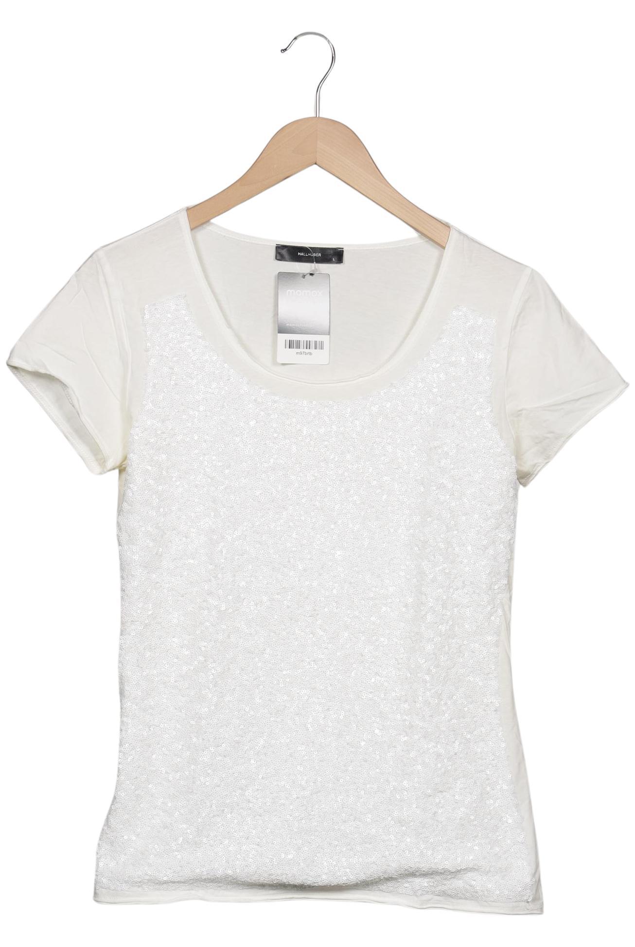 

Hallhuber Damen T-Shirt, cremeweiß, Gr. 42