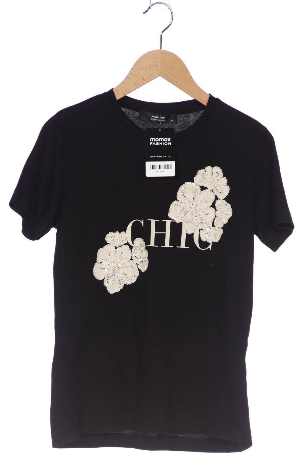 

Hallhuber Damen T-Shirt, schwarz, Gr. 34