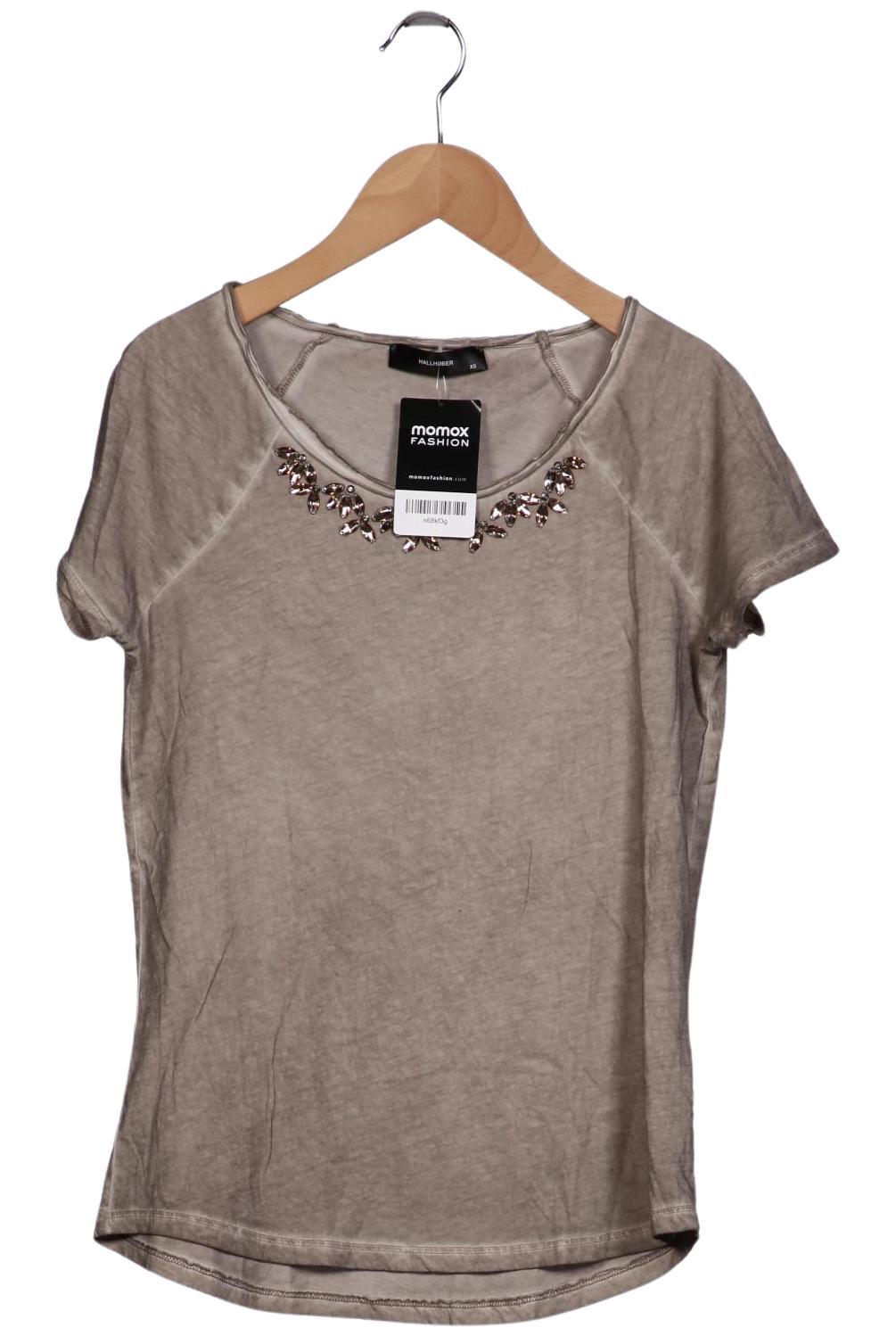 

Hallhuber Damen T-Shirt, braun, Gr. 34