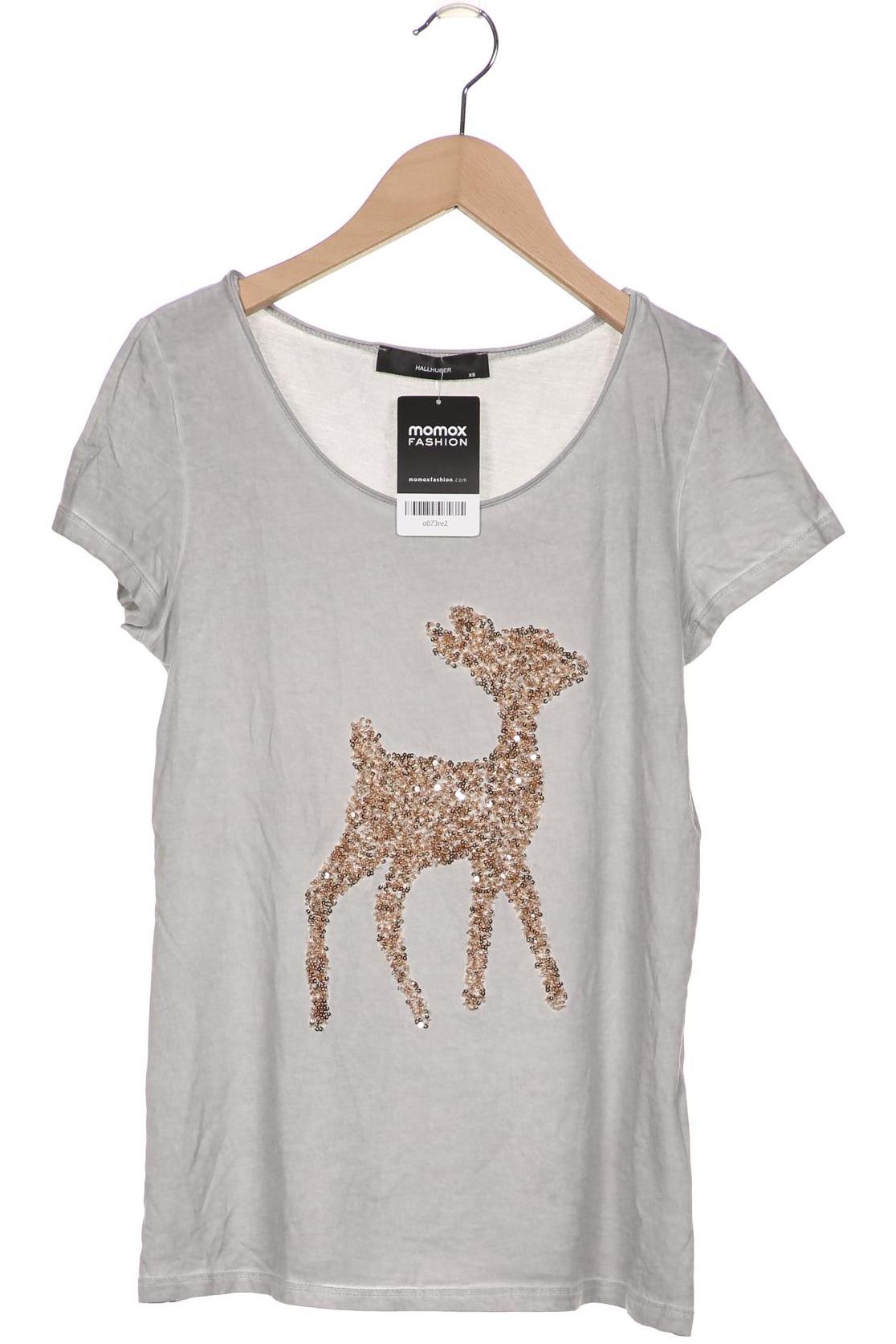 

Hallhuber Damen T-Shirt, grau, Gr. 34