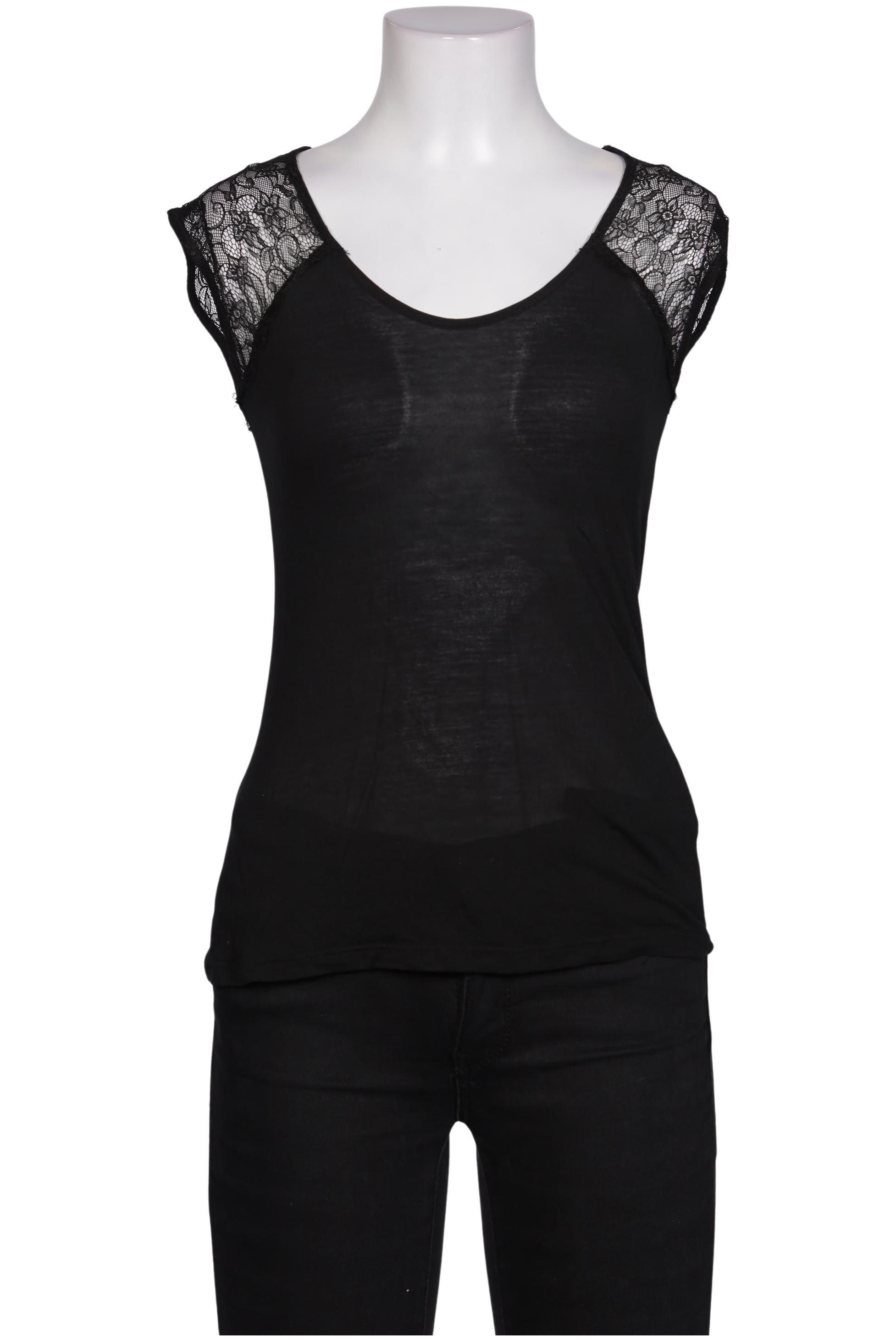 

Hallhuber Damen T-Shirt, schwarz, Gr. 34