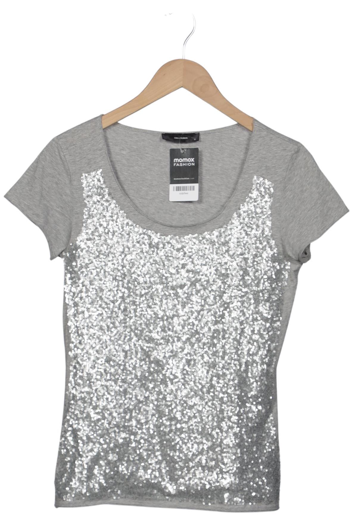 

Hallhuber Damen T-Shirt, grau, Gr. 36