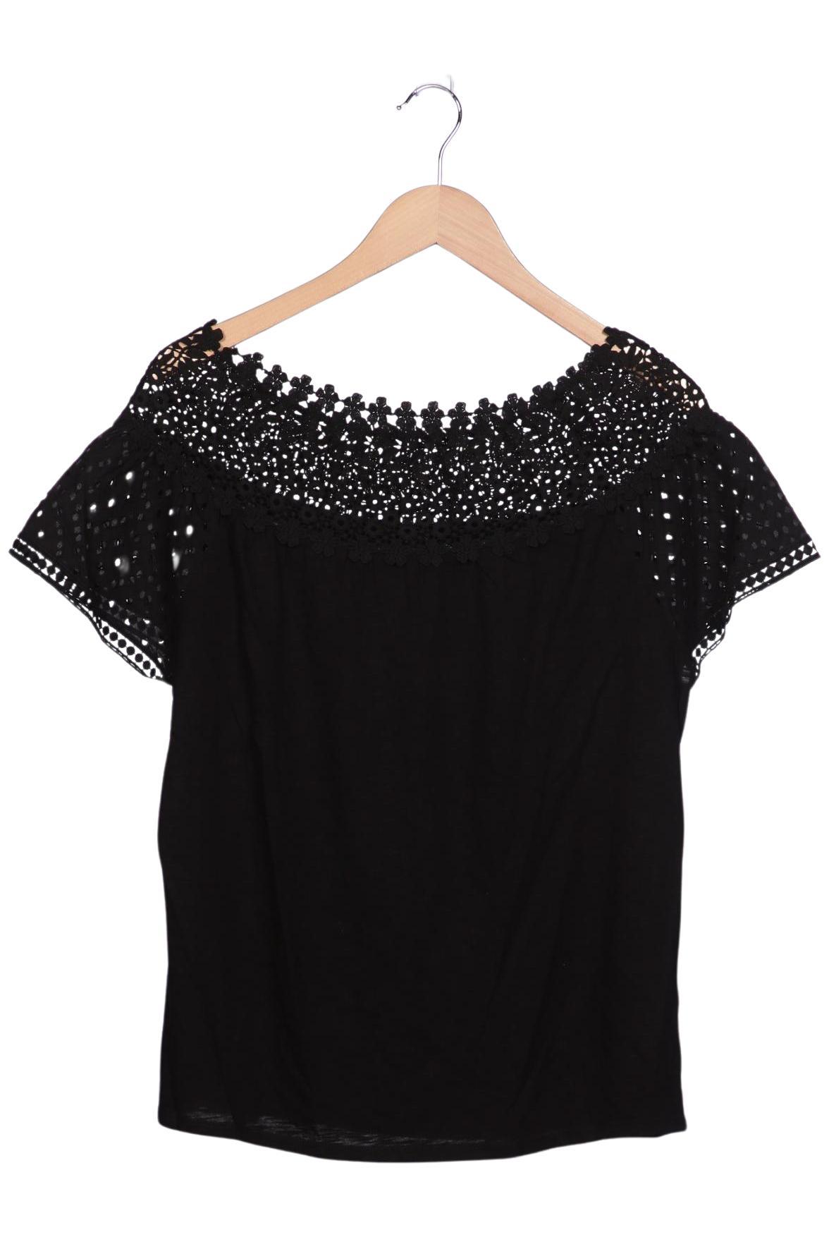 

Hallhuber Damen T-Shirt, schwarz, Gr. 44