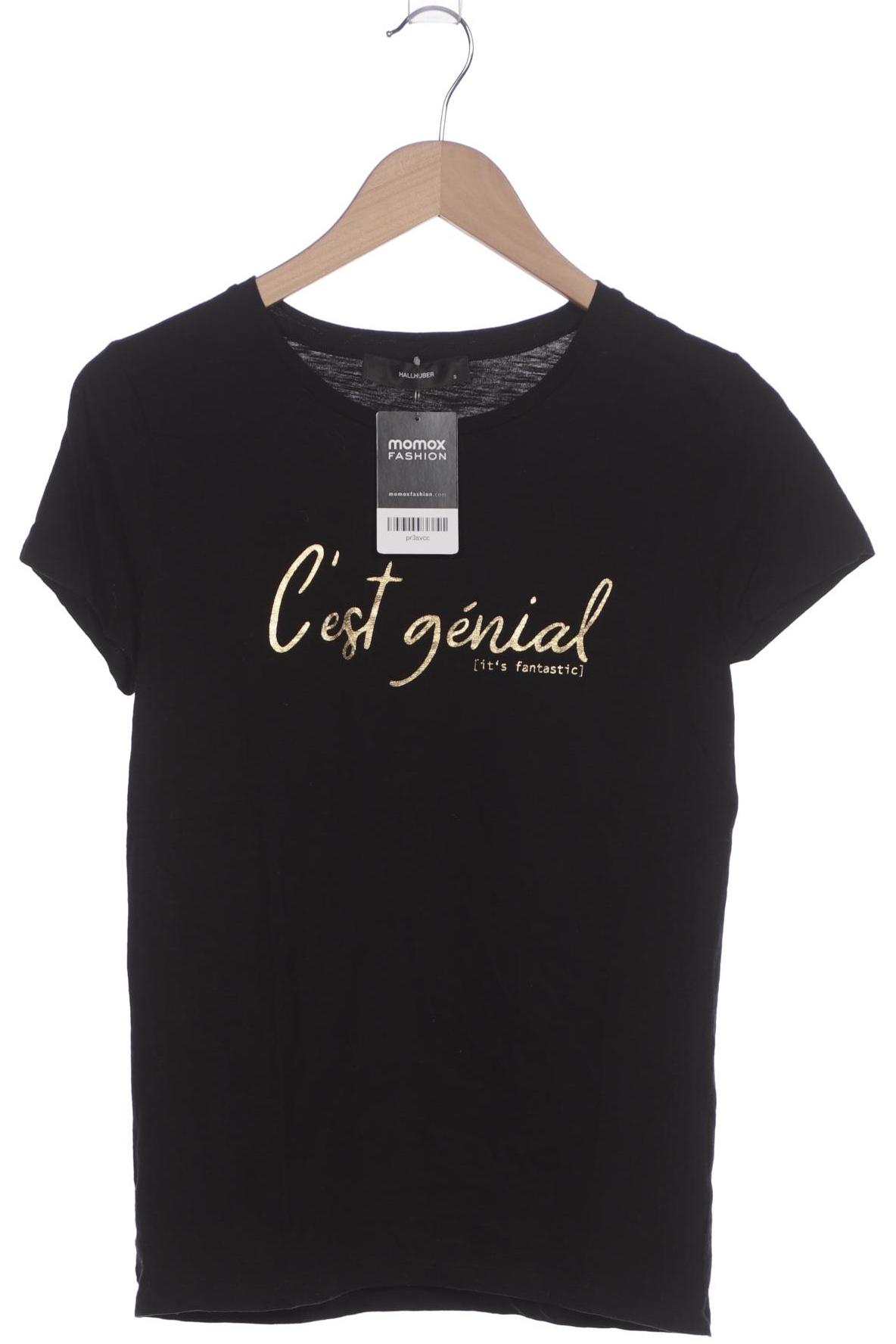 

Hallhuber Damen T-Shirt, schwarz, Gr. 36