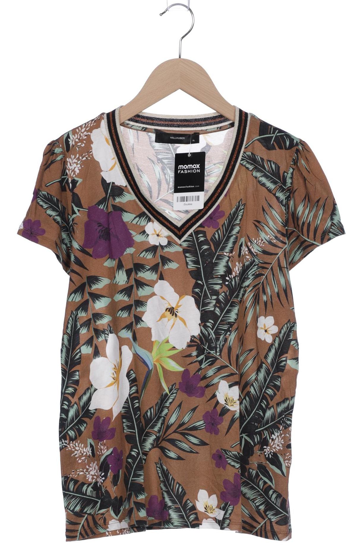 

Hallhuber Damen T-Shirt, braun, Gr. 44