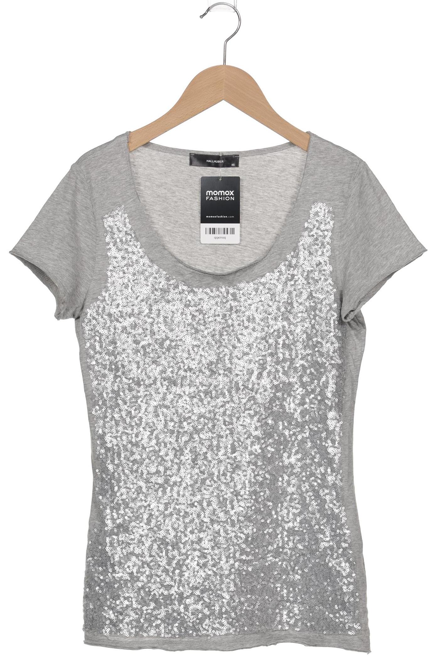 

Hallhuber Damen T-Shirt, grau, Gr. 34