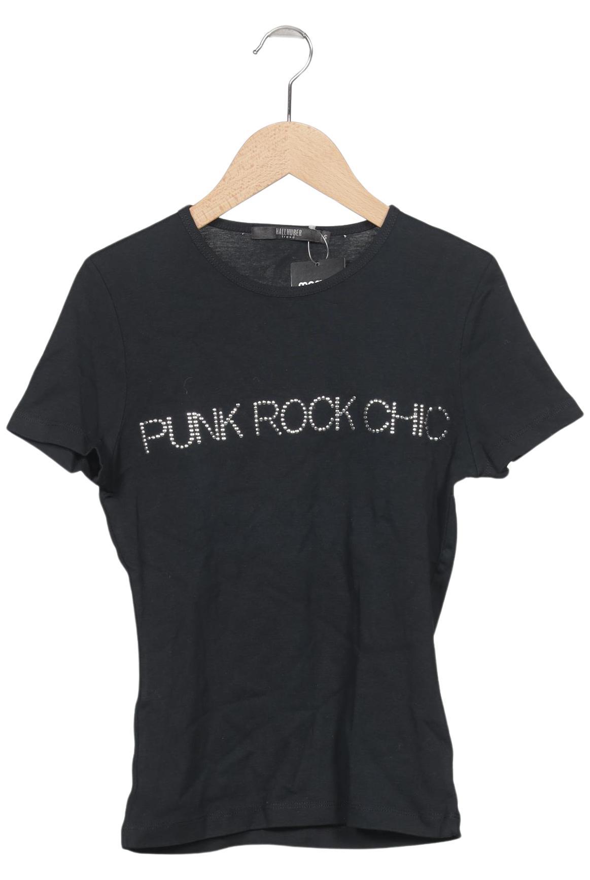 

Hallhuber Damen T-Shirt, schwarz, Gr. 36