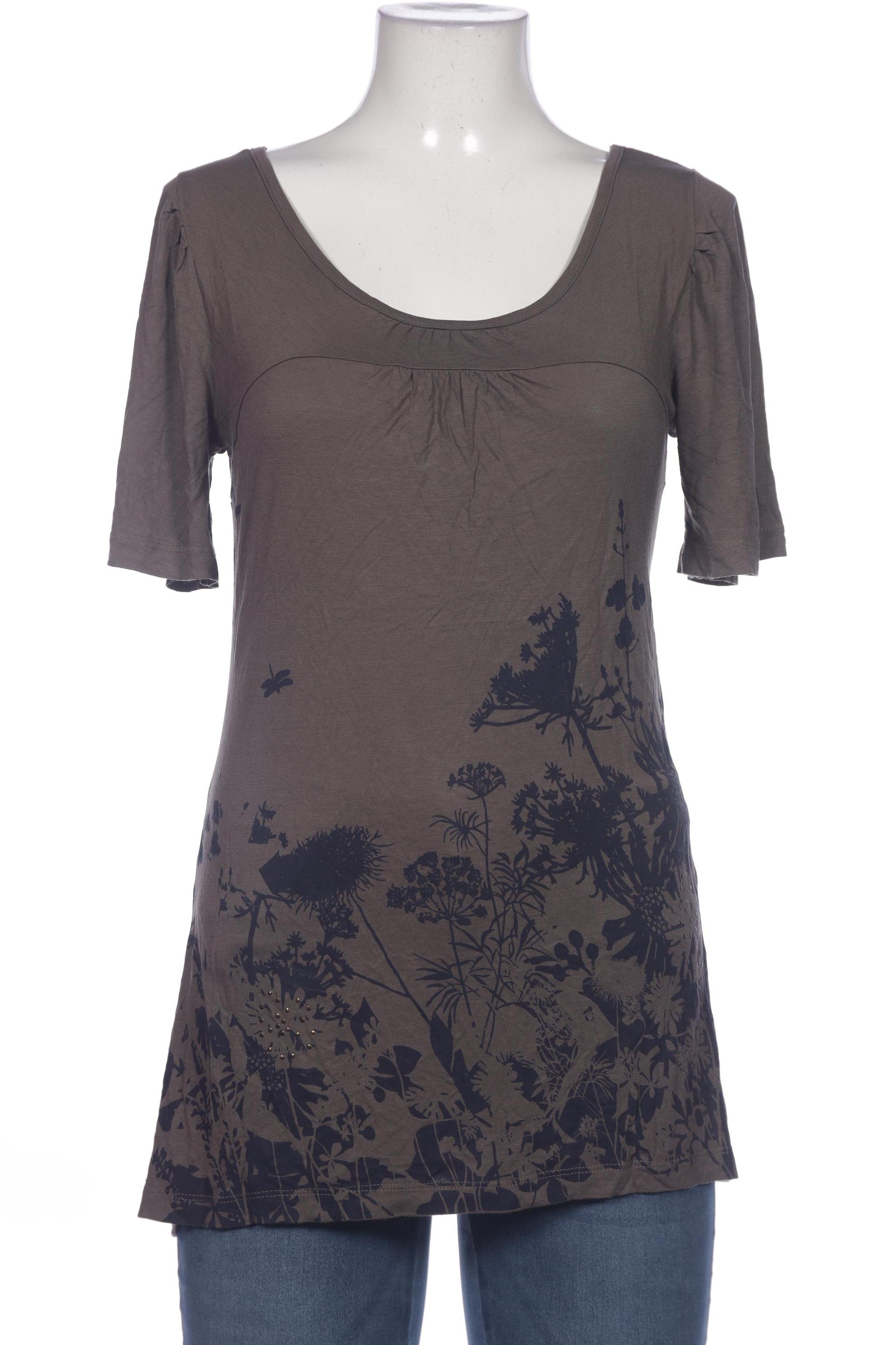 

Hallhuber Damen T-Shirt, braun, Gr. 38