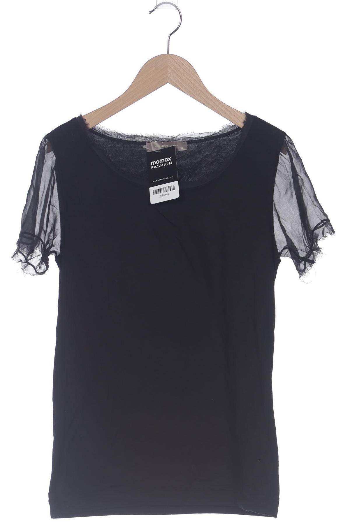 

Hallhuber Damen T-Shirt, schwarz, Gr. 38
