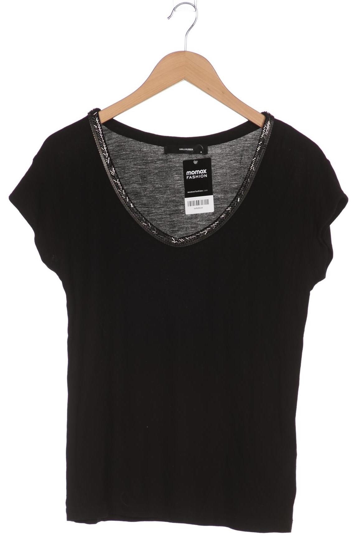 

Hallhuber Damen T-Shirt, schwarz, Gr. 36