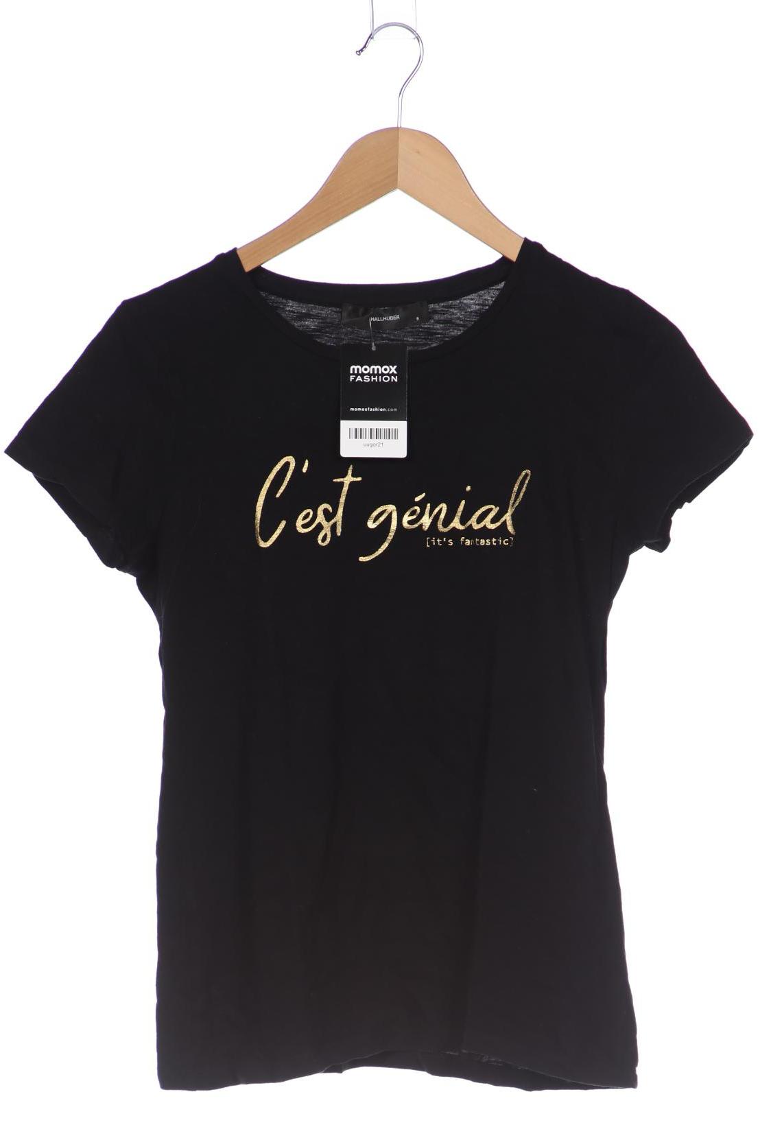 

Hallhuber Damen T-Shirt, schwarz, Gr. 36