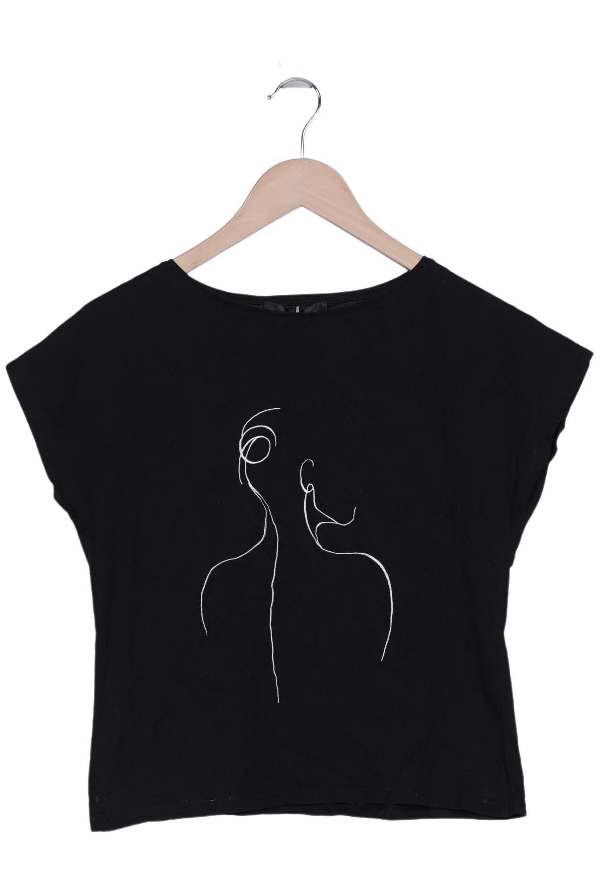 

Hallhuber Damen T-Shirt, schwarz, Gr. 36