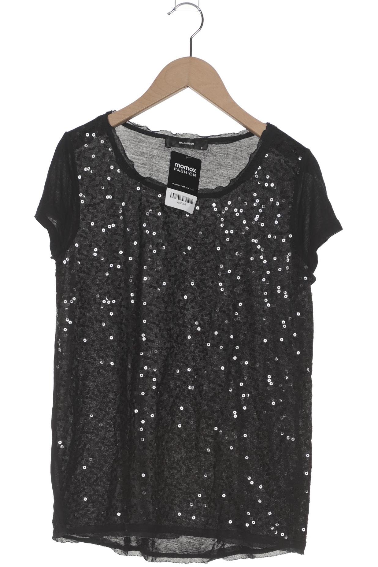 

Hallhuber Damen T-Shirt, schwarz, Gr. 36