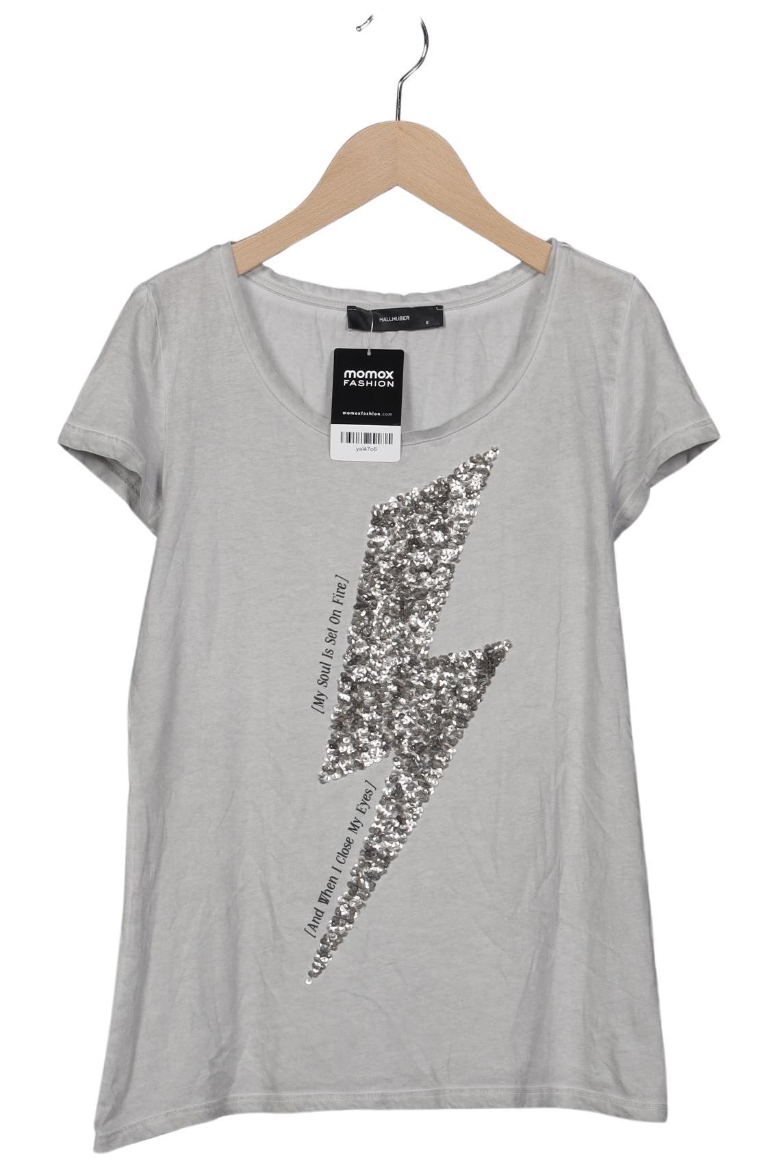 

Hallhuber Damen T-Shirt, grau, Gr. 36
