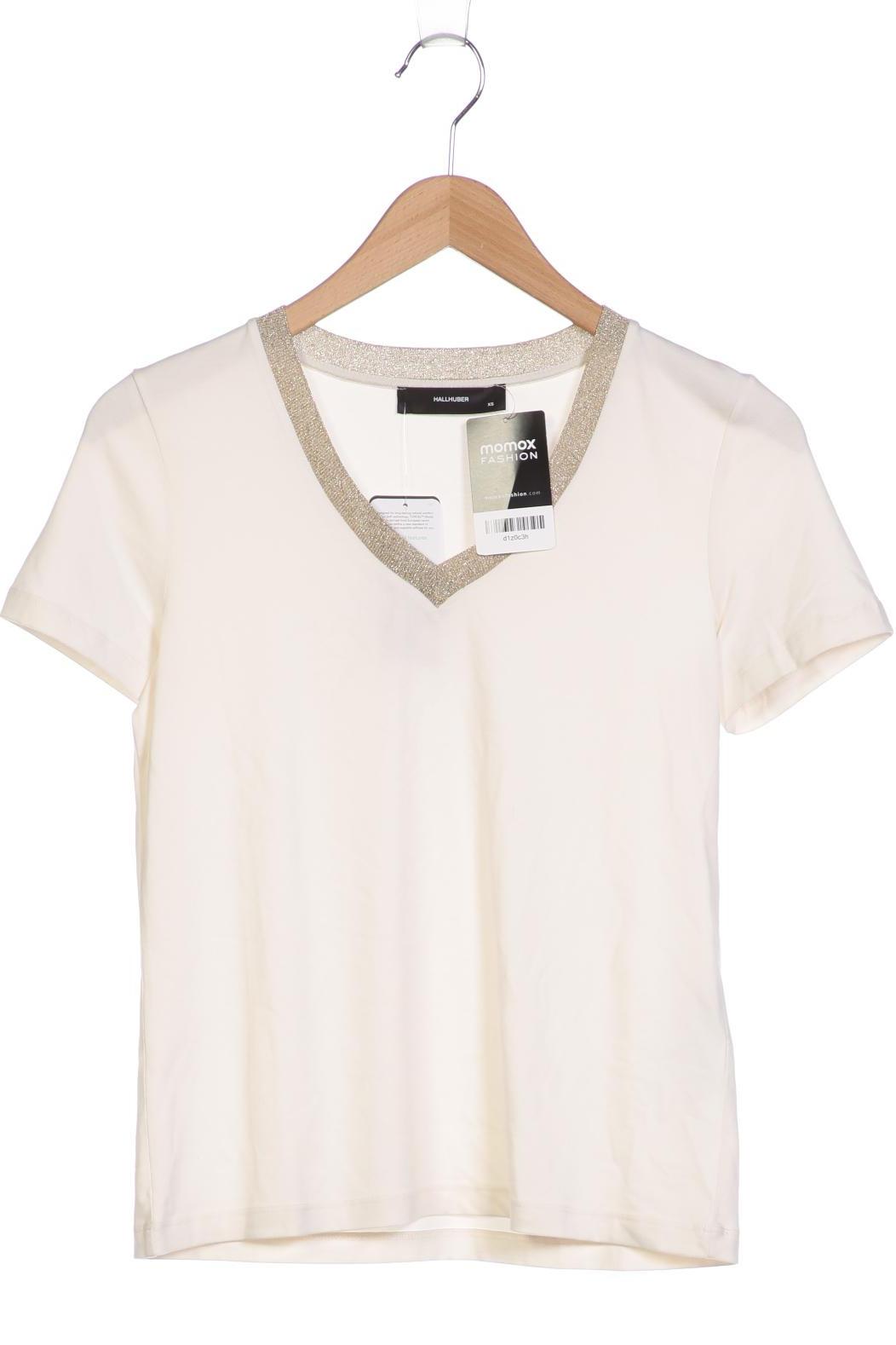 

Hallhuber Damen T-Shirt, cremeweiß, Gr. 34