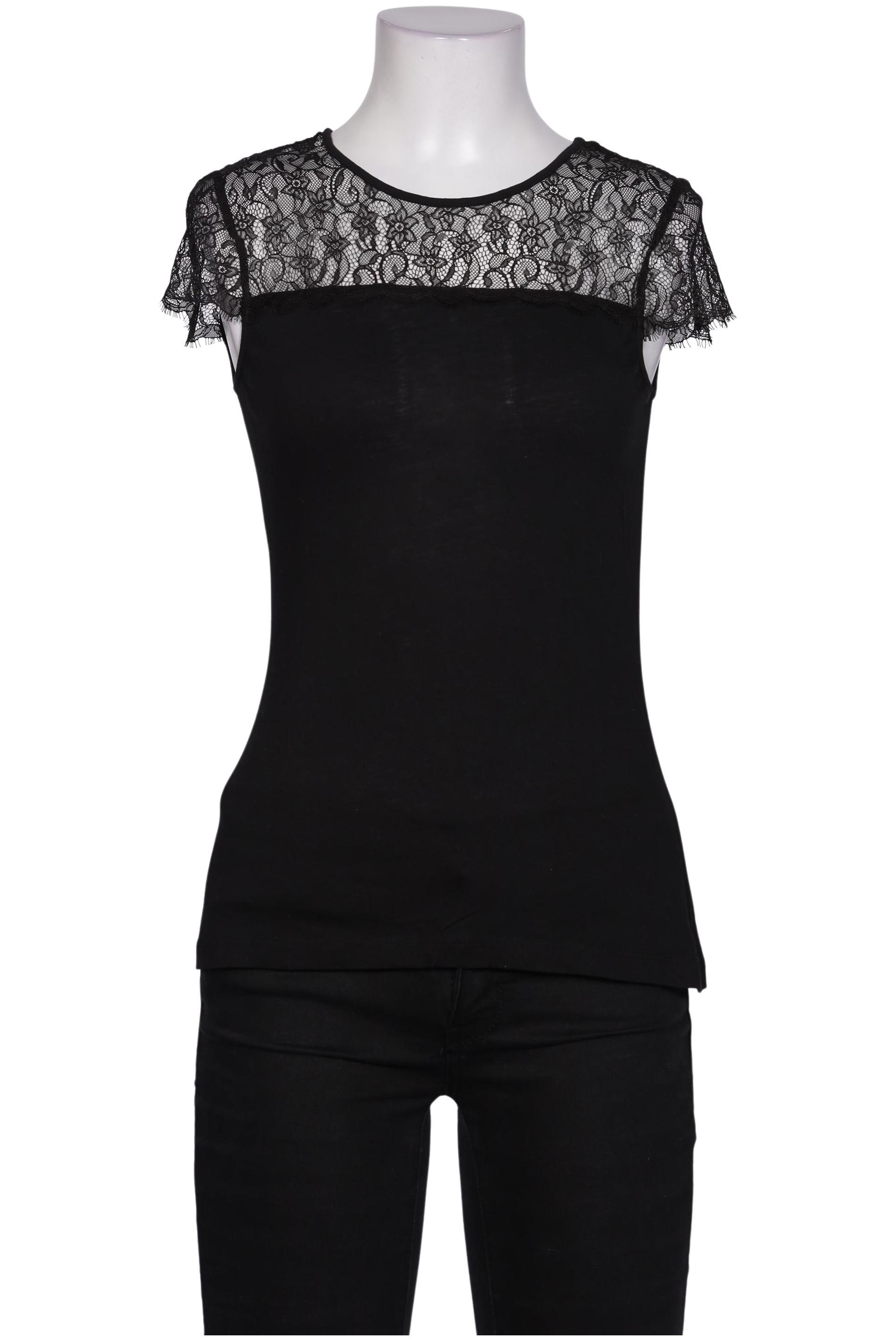 

Hallhuber Damen T-Shirt, schwarz, Gr. 34