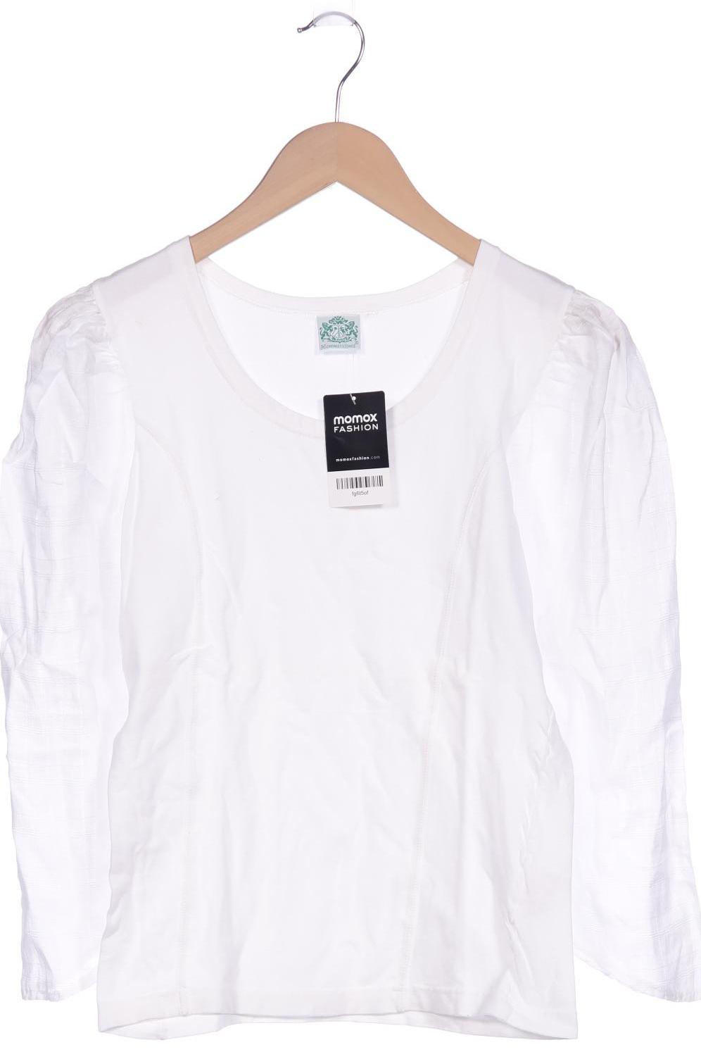 

Hammerschmid Damen Langarmshirt, weiß, Gr. 34