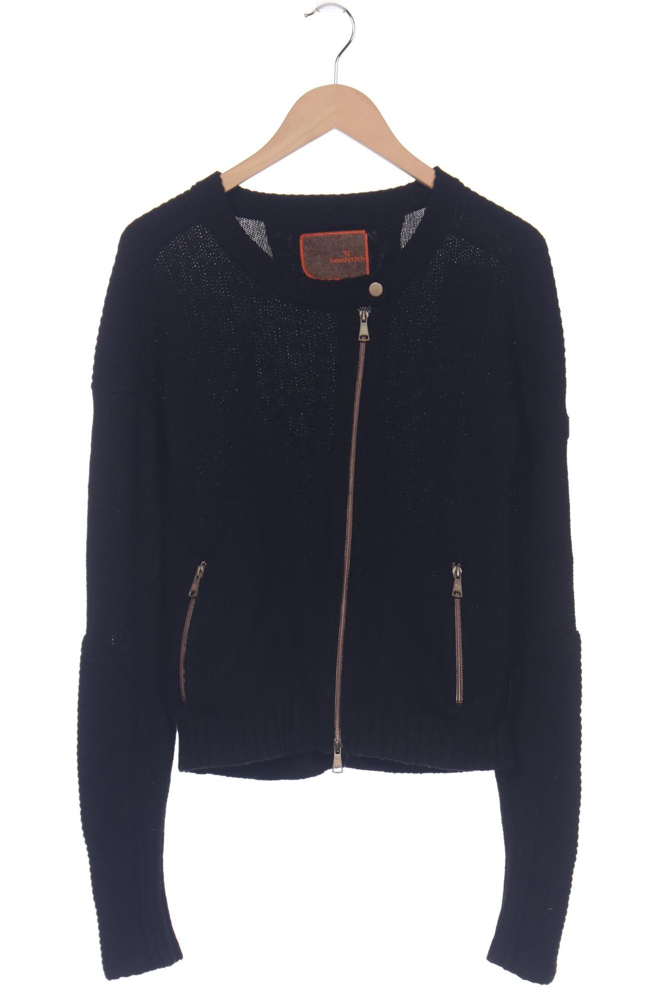 

handstich Damen Strickjacke, schwarz, Gr. 36