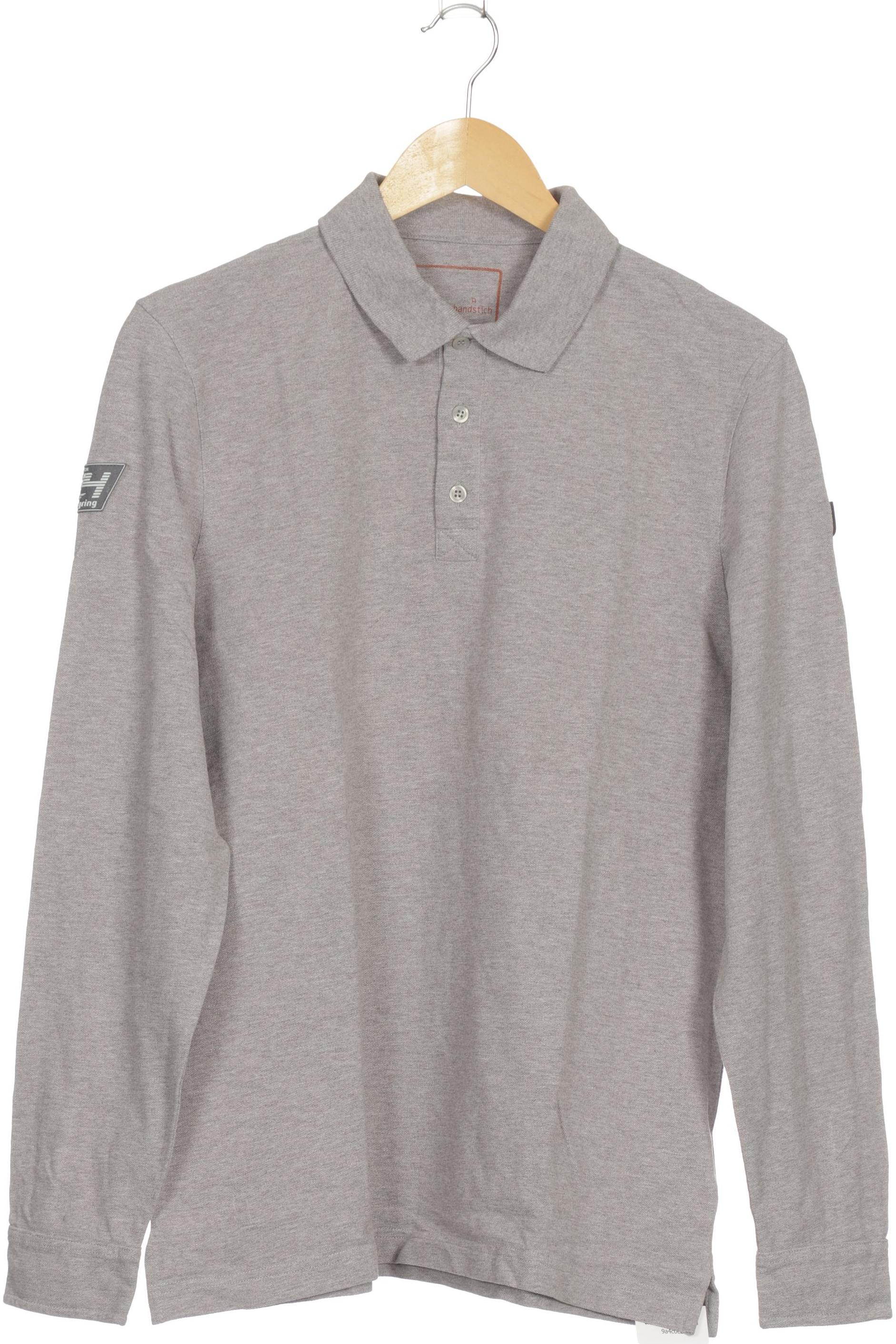 Thumbnail - handstich Herren Poloshirt, grau, Gr.