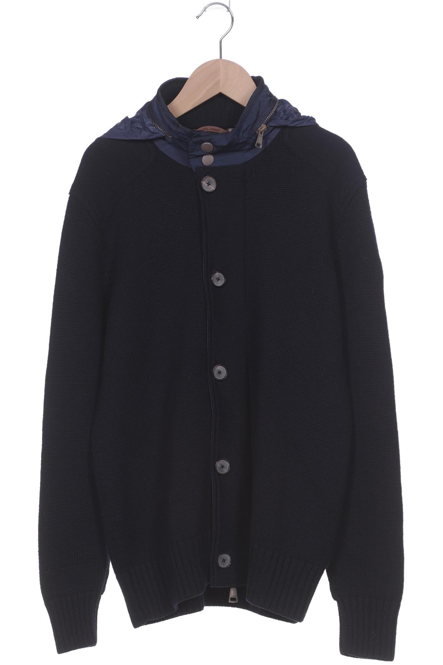 

handstich Herren Strickjacke, marineblau, Gr. 50