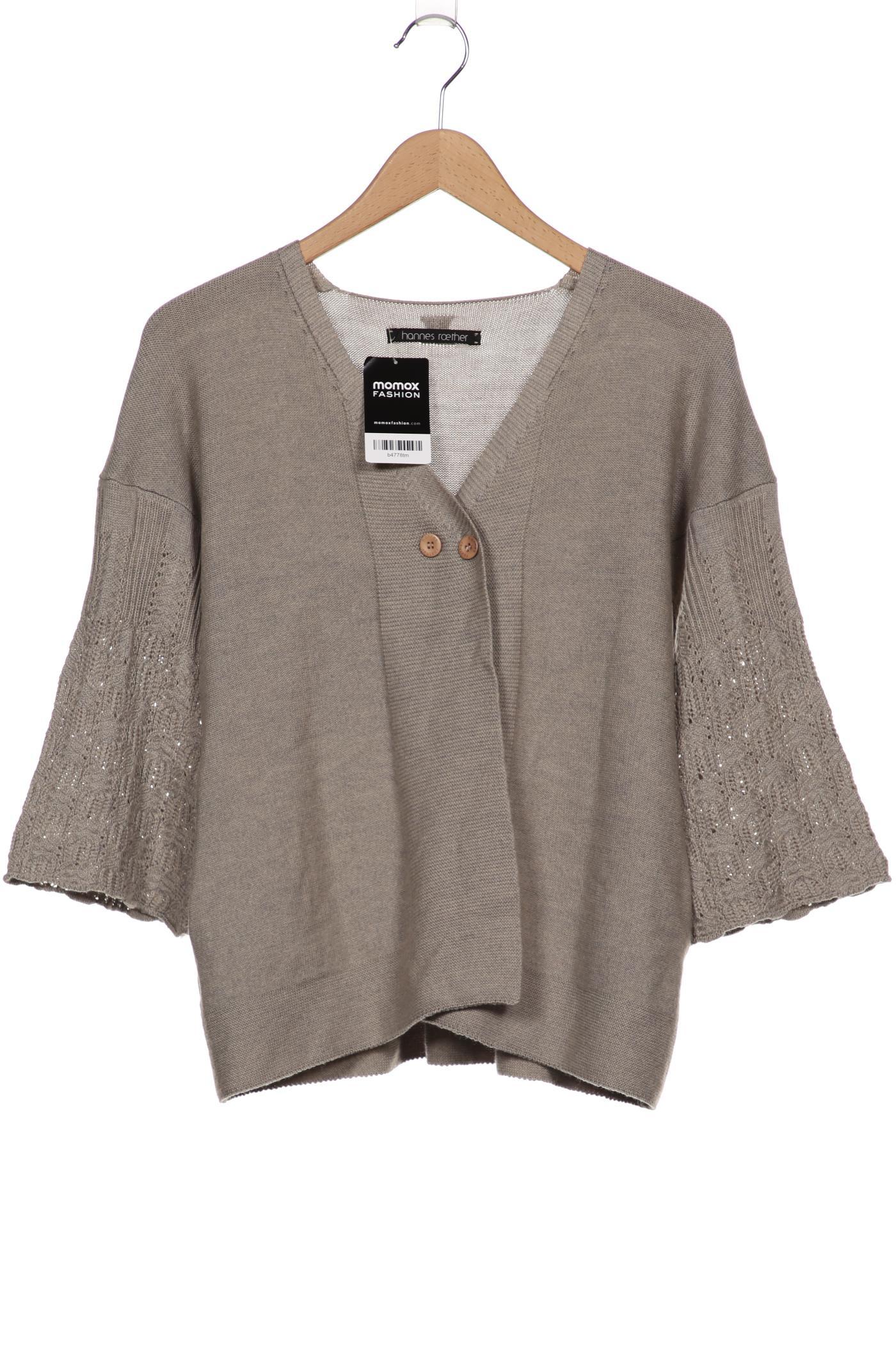 

hannes roether Damen Strickjacke, beige, Gr. 38