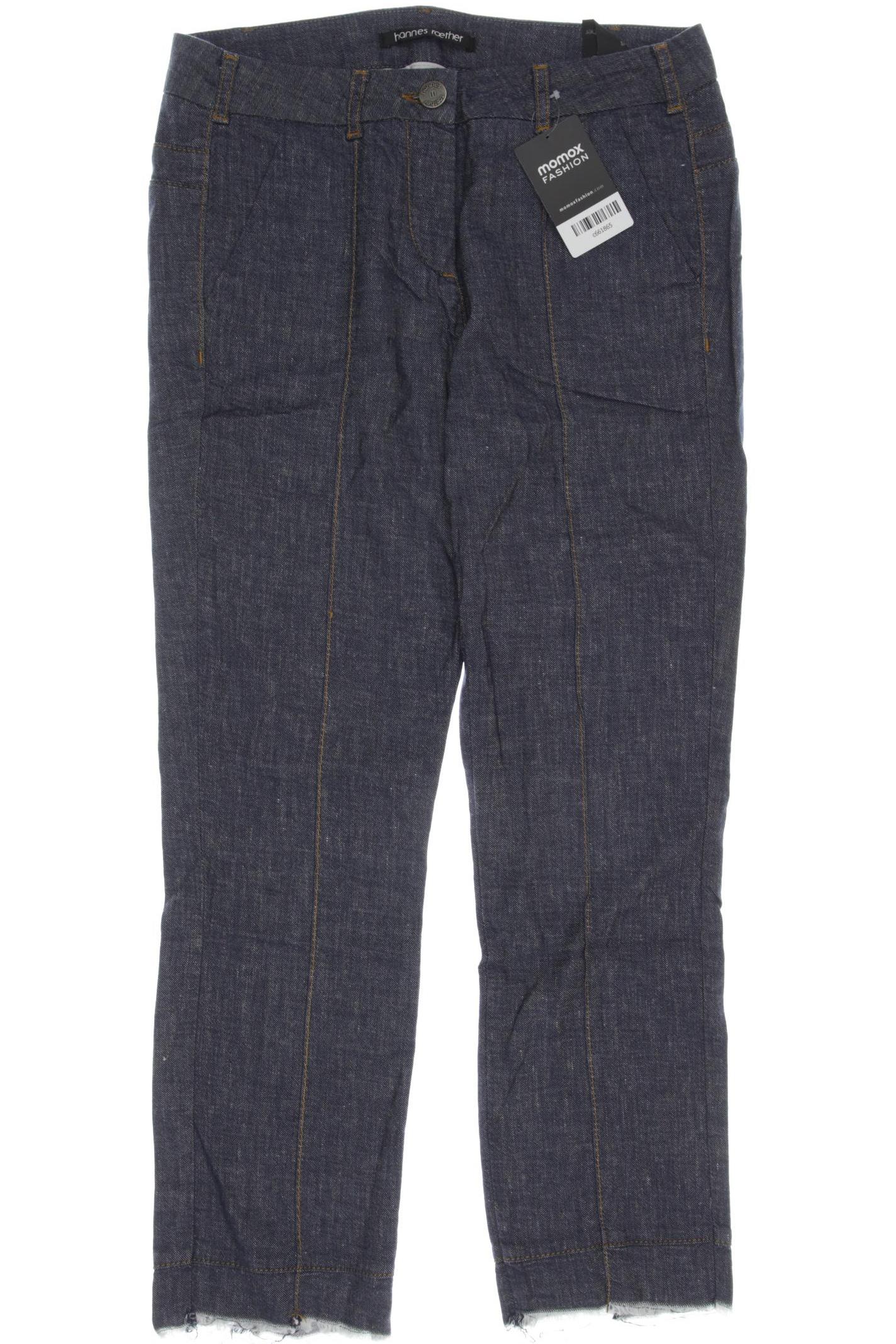 

hannes roether Damen Stoffhose, blau, Gr. 0