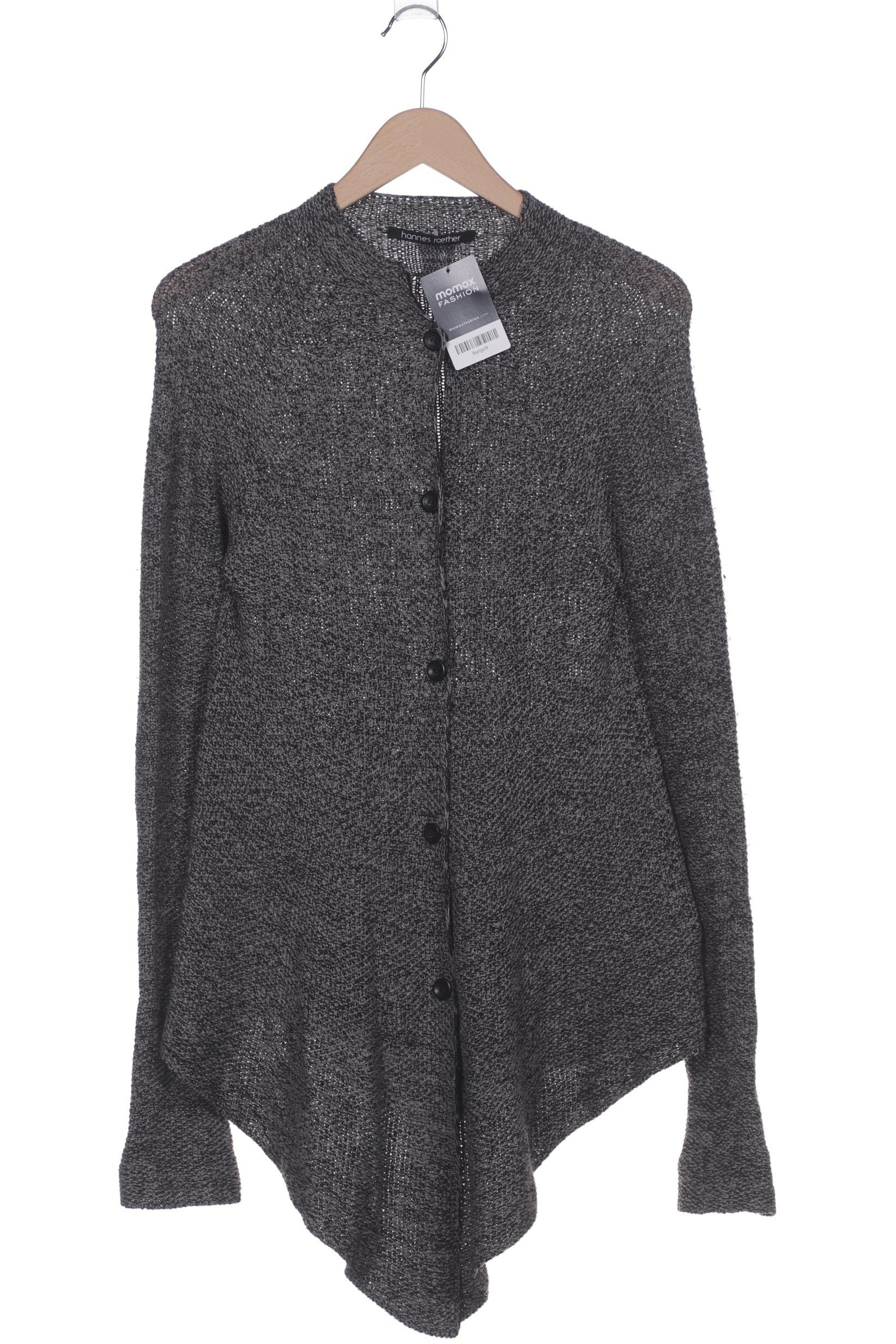

hannes roether Damen Strickjacke, grau, Gr. 38