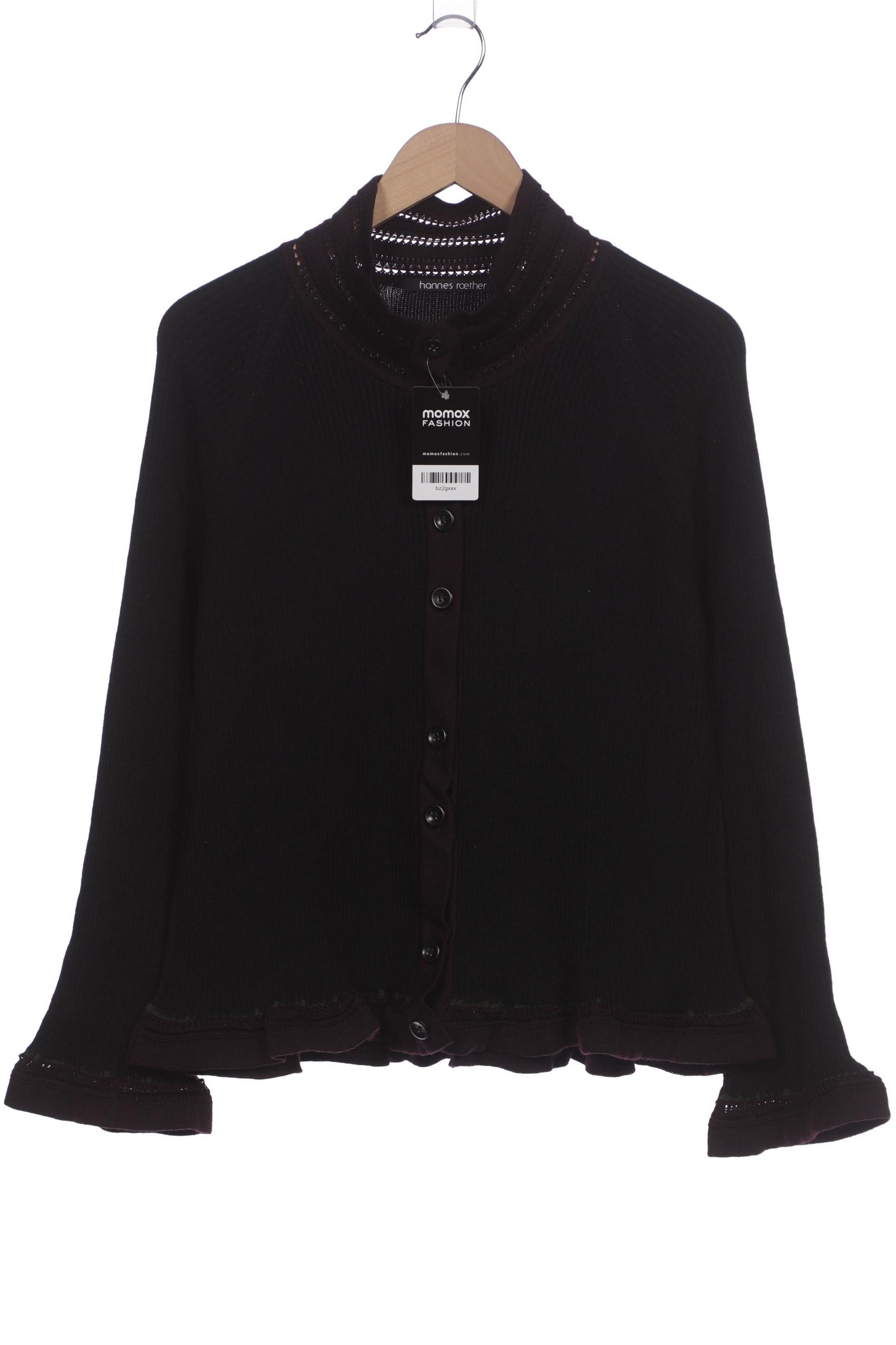

hannes roether Damen Strickjacke, schwarz, Gr. 34