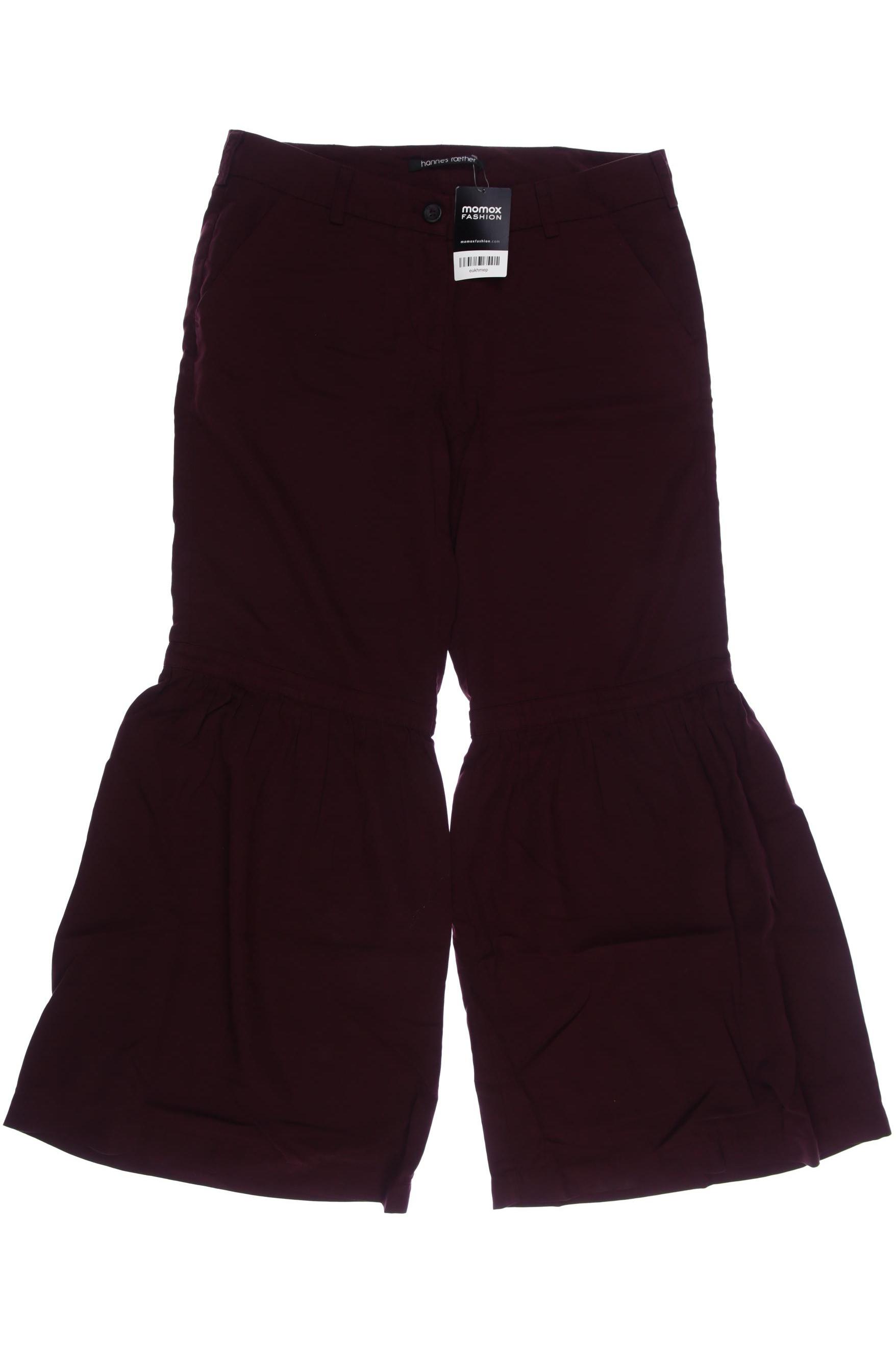 

hannes roether Damen Stoffhose, bordeaux, Gr. 0