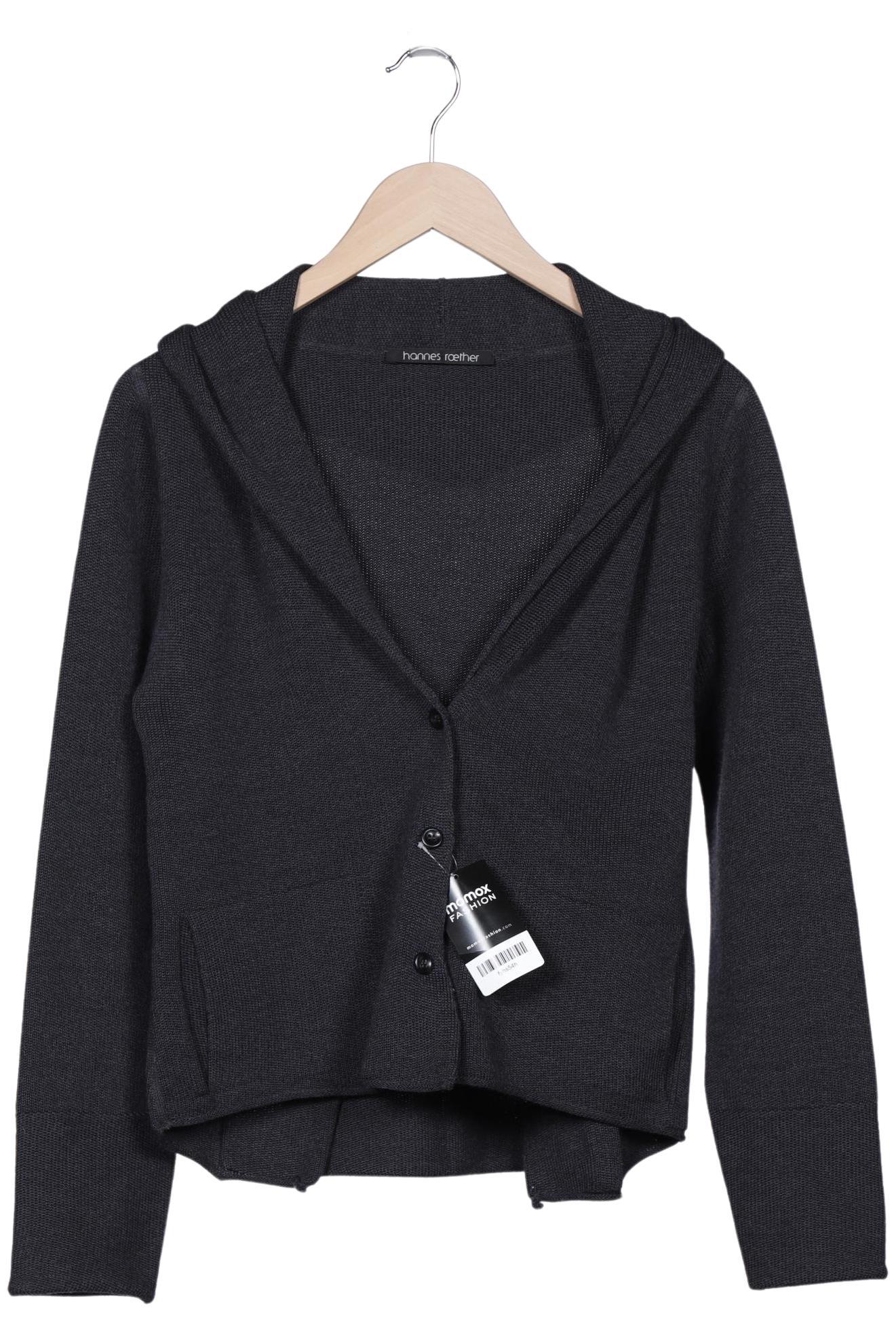 

hannes roether Damen Strickjacke, grau, Gr. 38