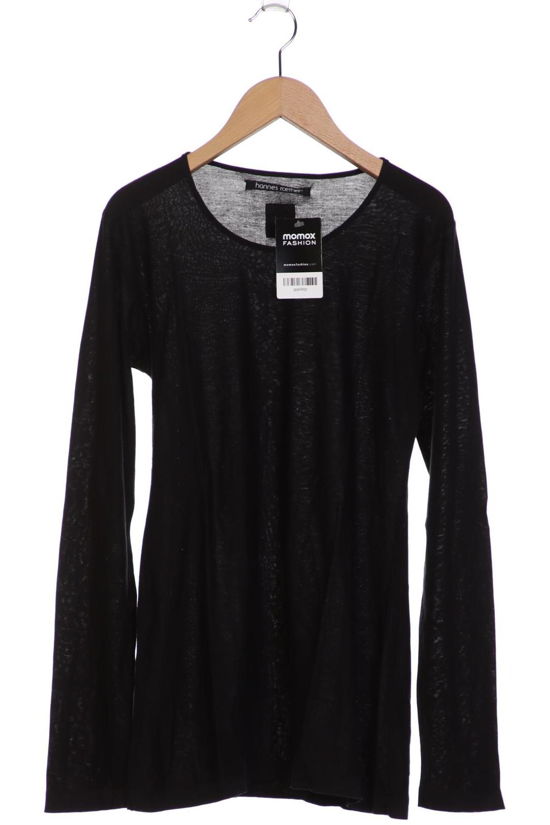 

hannes roether Damen Langarmshirt, schwarz, Gr. 36