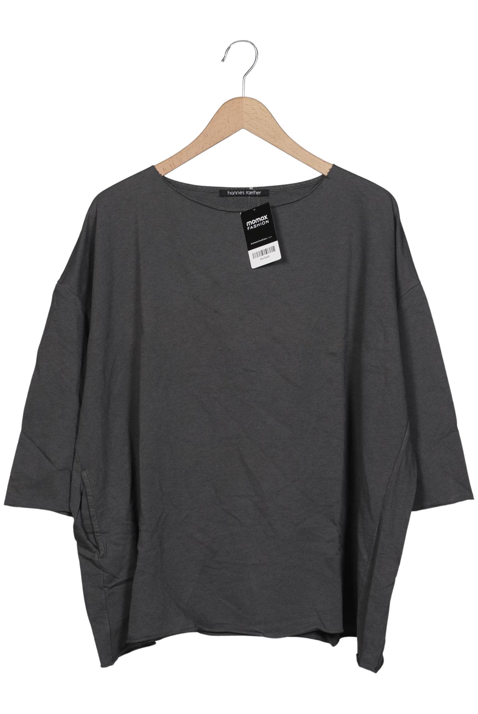 

hannes roether Damen Langarmshirt, grau, Gr. 42