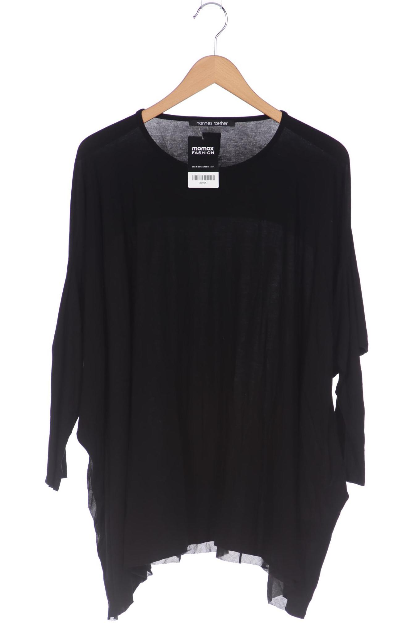 

hannes roether Damen Langarmshirt, schwarz, Gr. 38