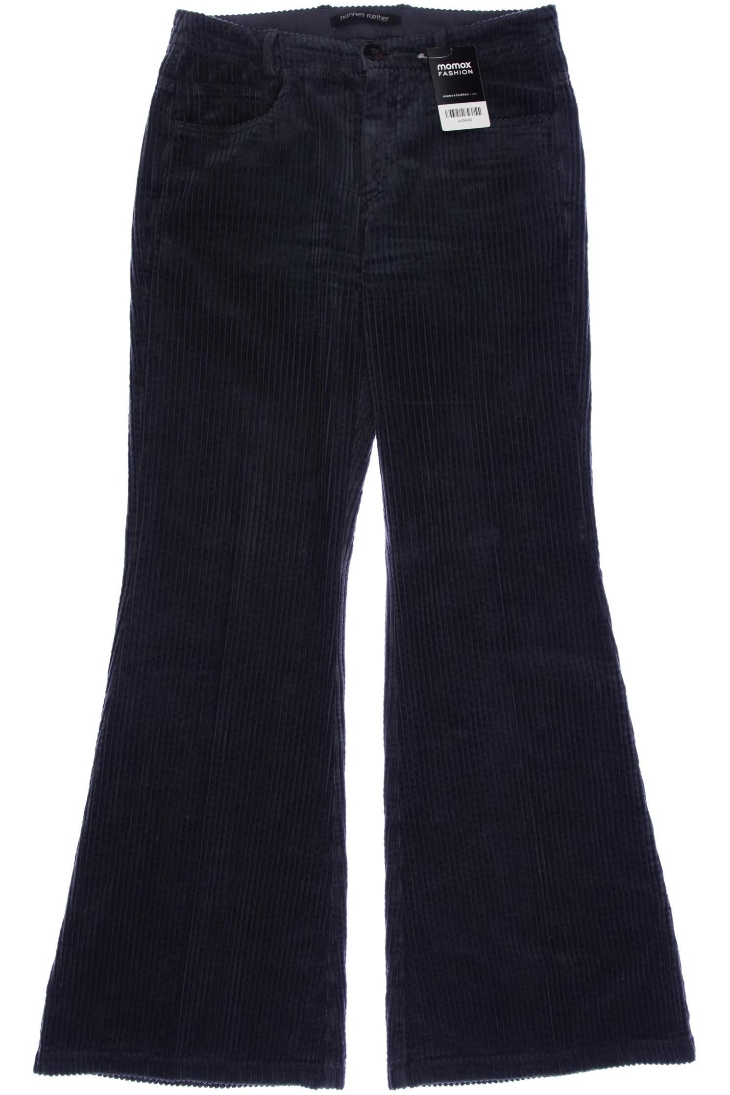 

hannes roether Damen Stoffhose, blau, Gr. 0
