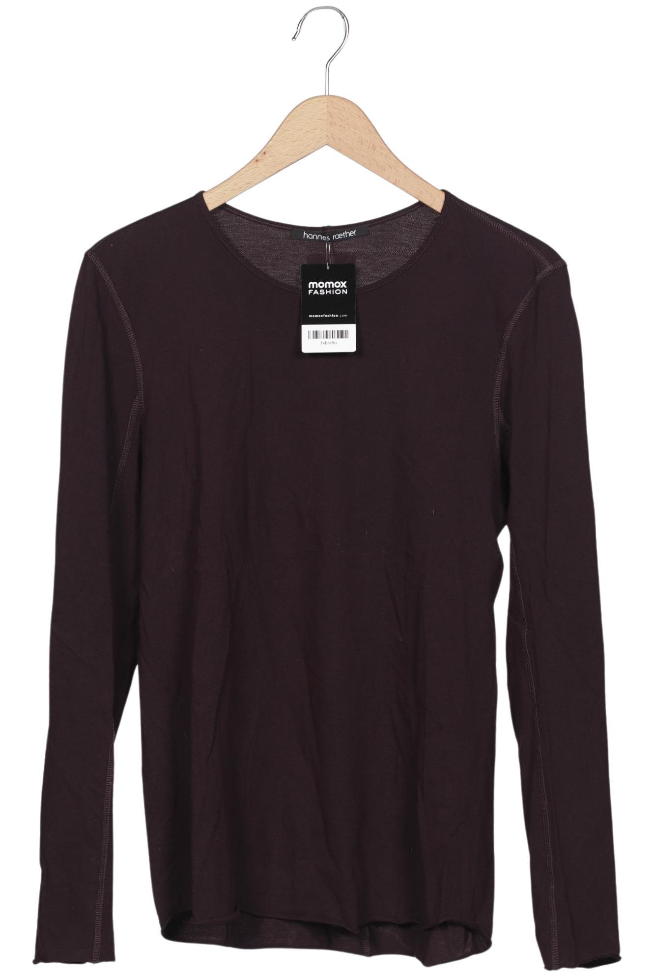 Thumbnail - hannes roether Herren Langarmshirt, bordeaux, Gr. 46