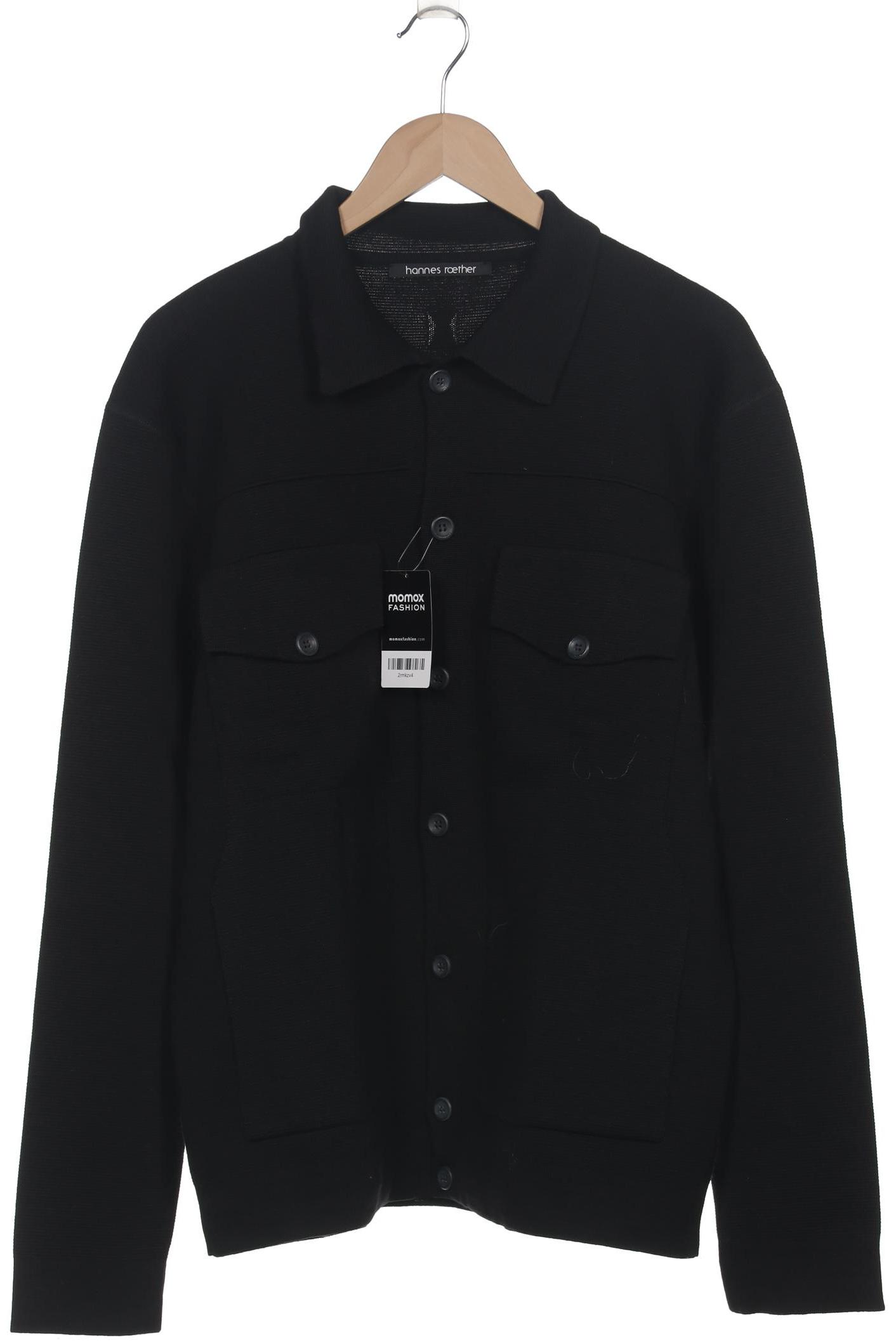 

hannes roether Herren Strickjacke, schwarz, Gr. 54