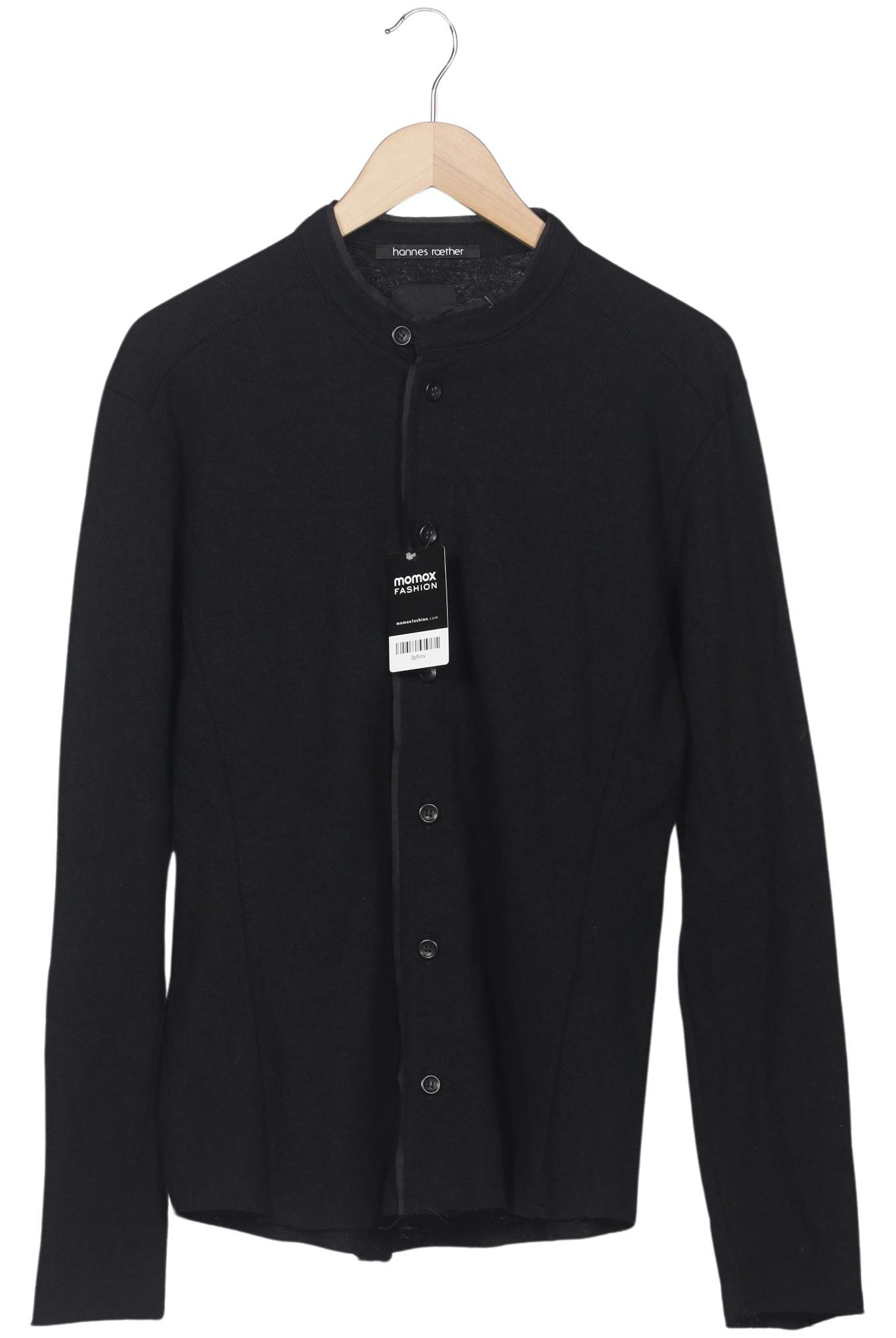 

hannes roether Herren Strickjacke, schwarz, Gr. 48
