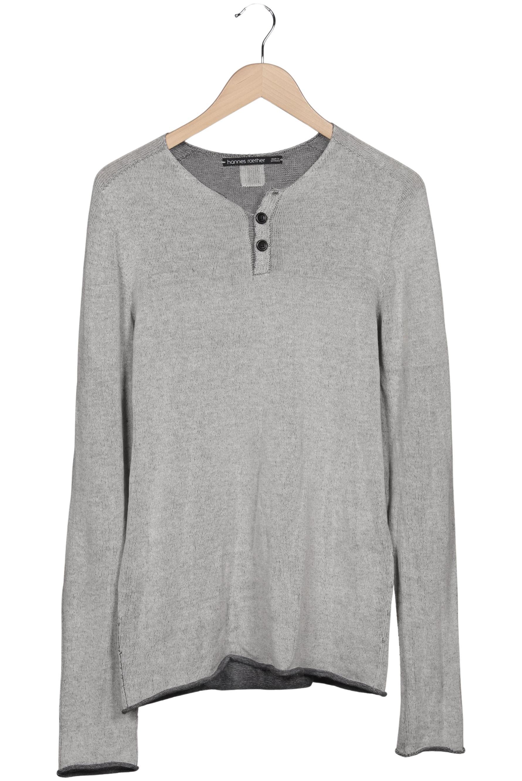 

hannes roether Herren Langarmshirt, grau, Gr. 48