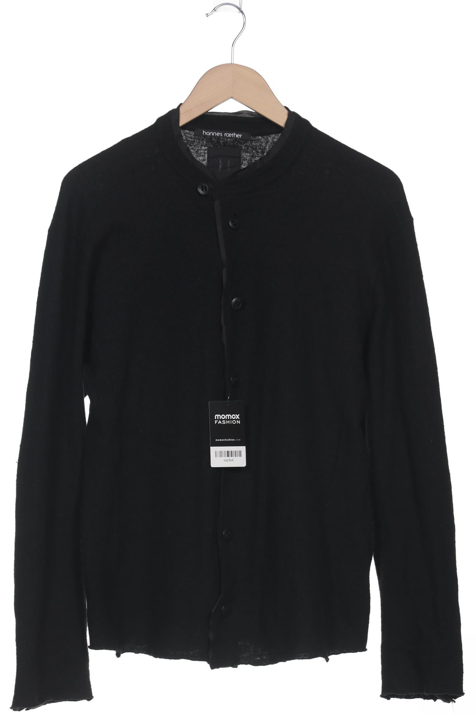 

hannes roether Herren Strickjacke, schwarz, Gr. 48