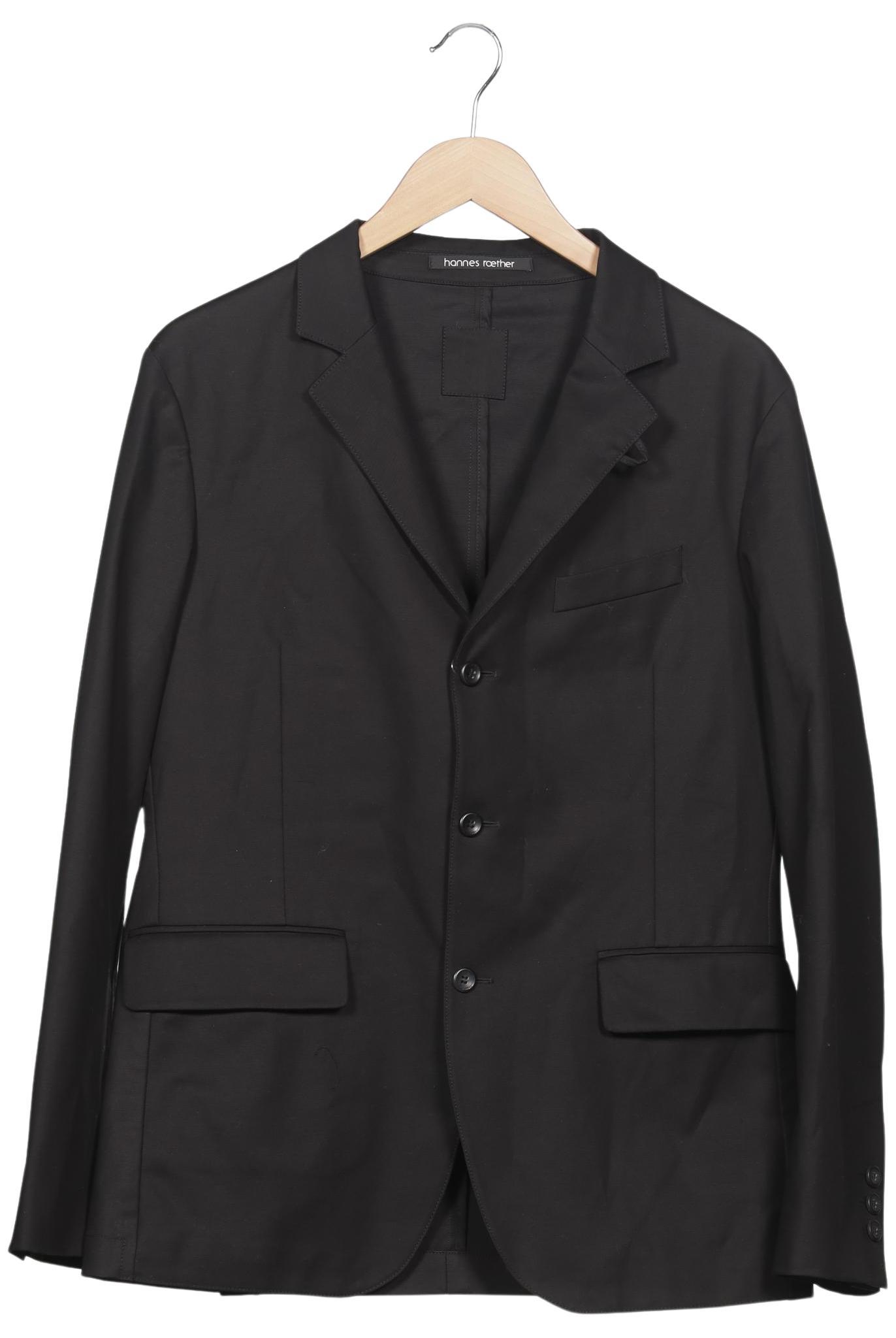 

hannes roether Herren Sakko, schwarz, Gr. 48