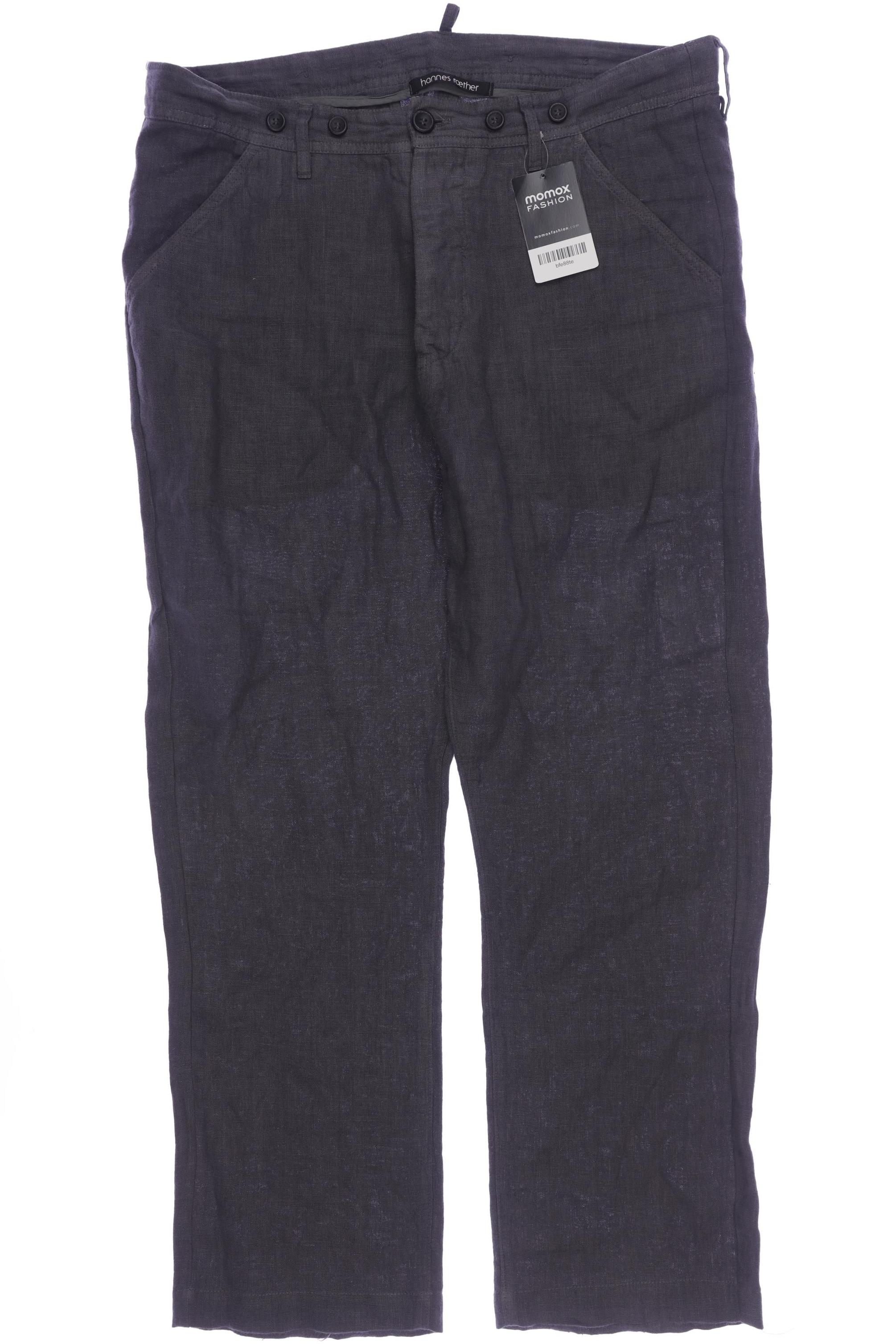 

hannes roether Herren Stoffhose, grau, Gr. 0