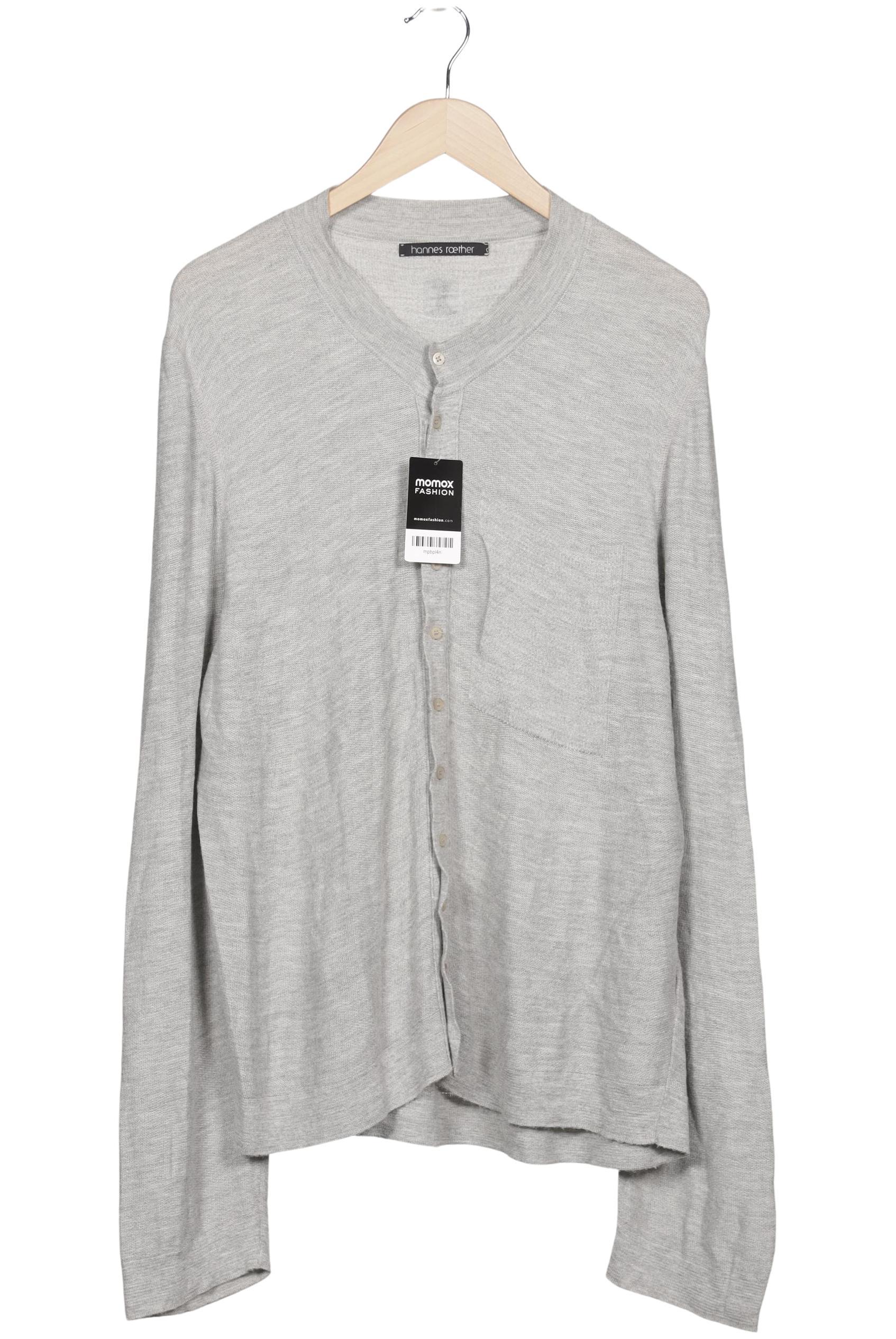 

hannes roether Herren Strickjacke, grau, Gr. 52