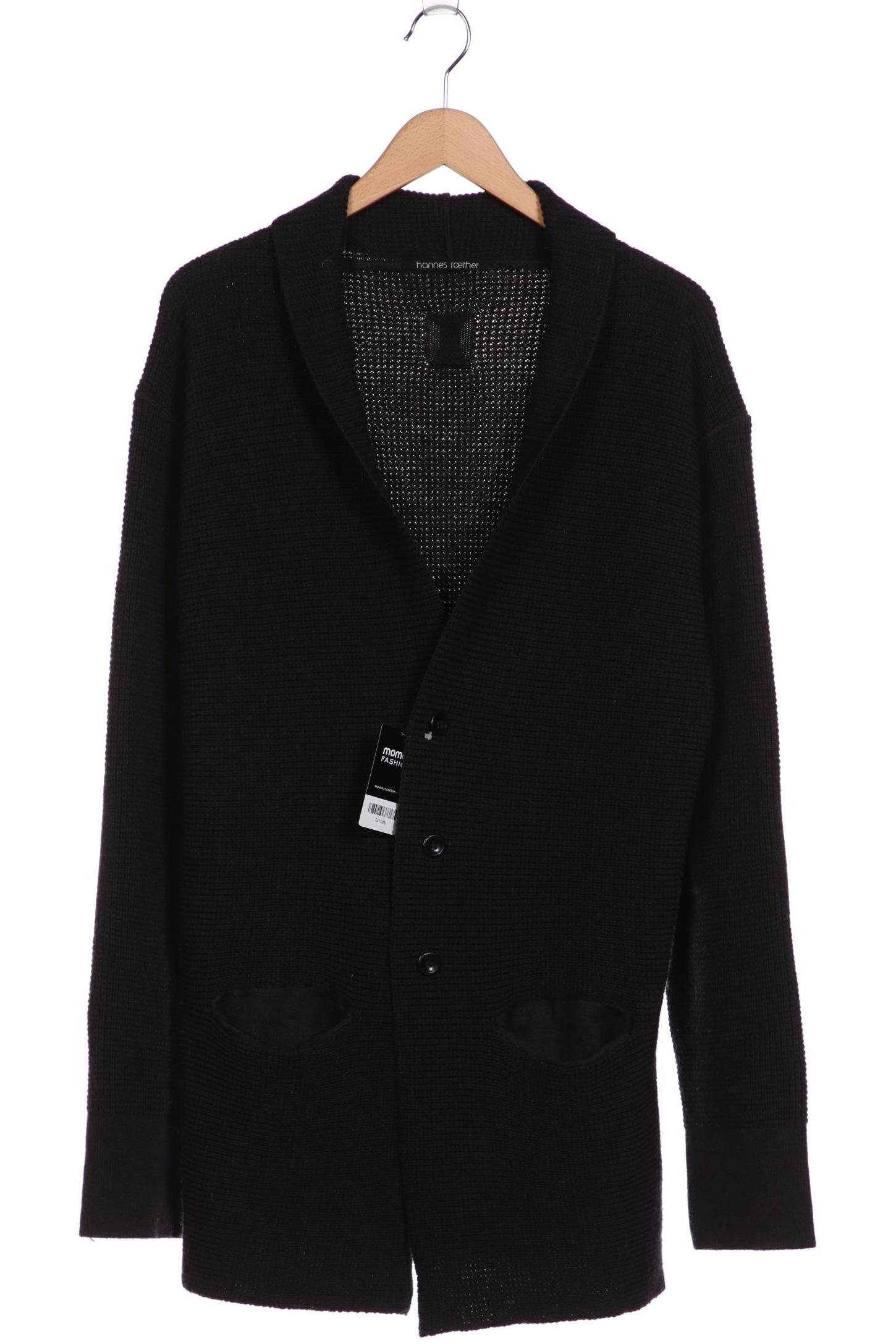 

hannes roether Herren Strickjacke, schwarz, Gr. 54