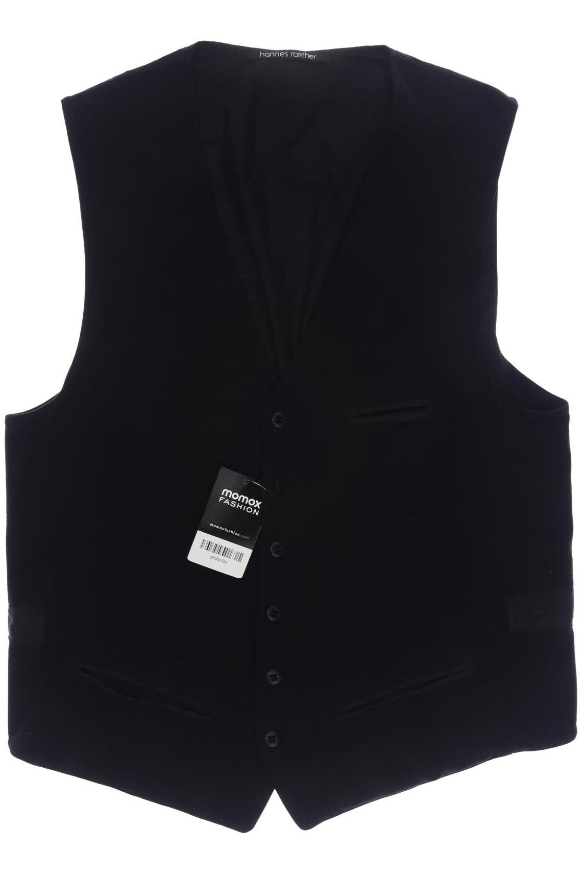 

hannes roether Herren Weste, schwarz, Gr. 48