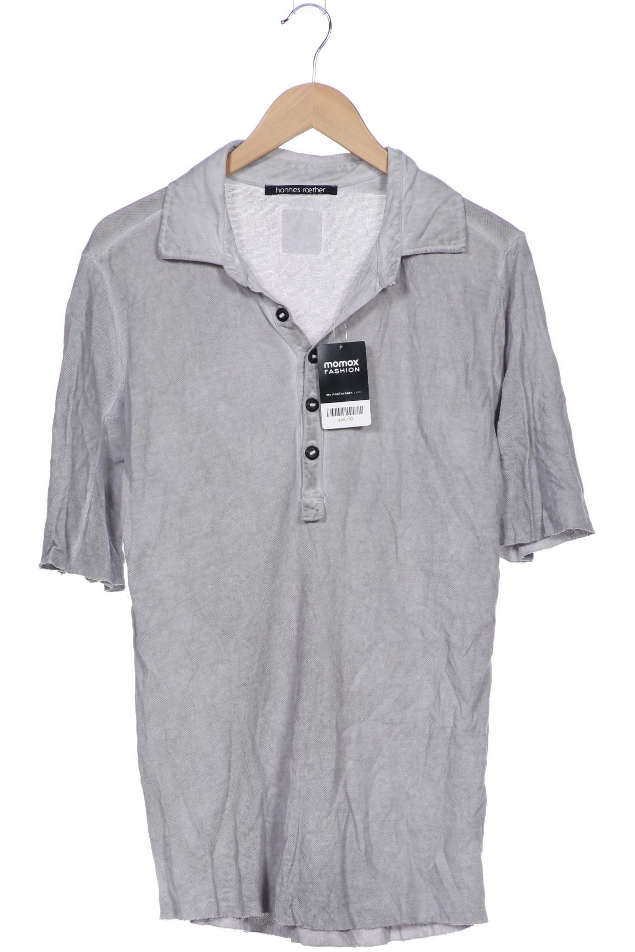 

hannes roether Herren Poloshirt, grau, Gr. 48