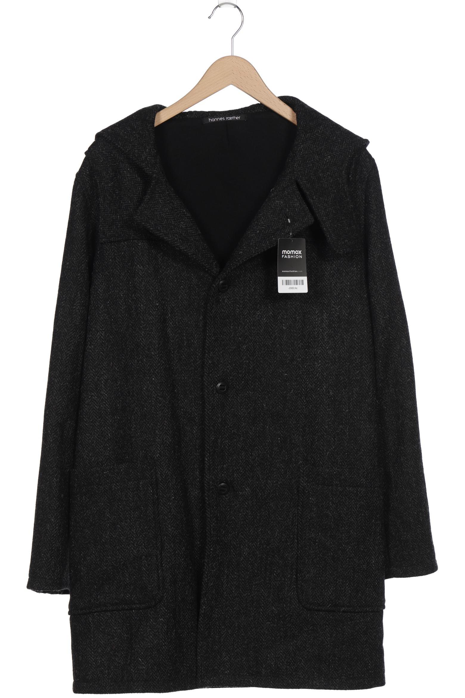

hannes roether Herren Mantel, schwarz, Gr. 48