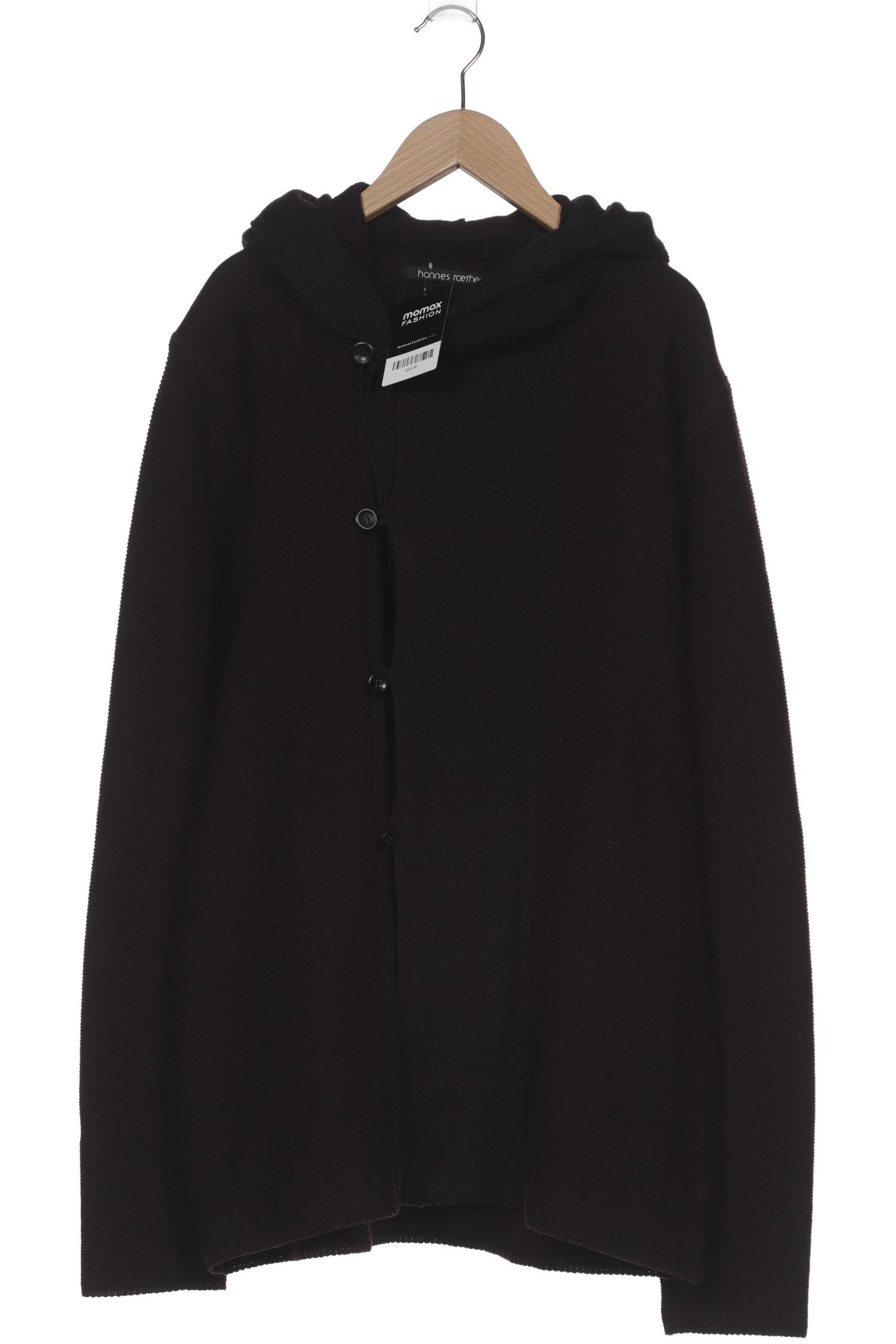 

hannes roether Herren Strickjacke, bordeaux, Gr. 48