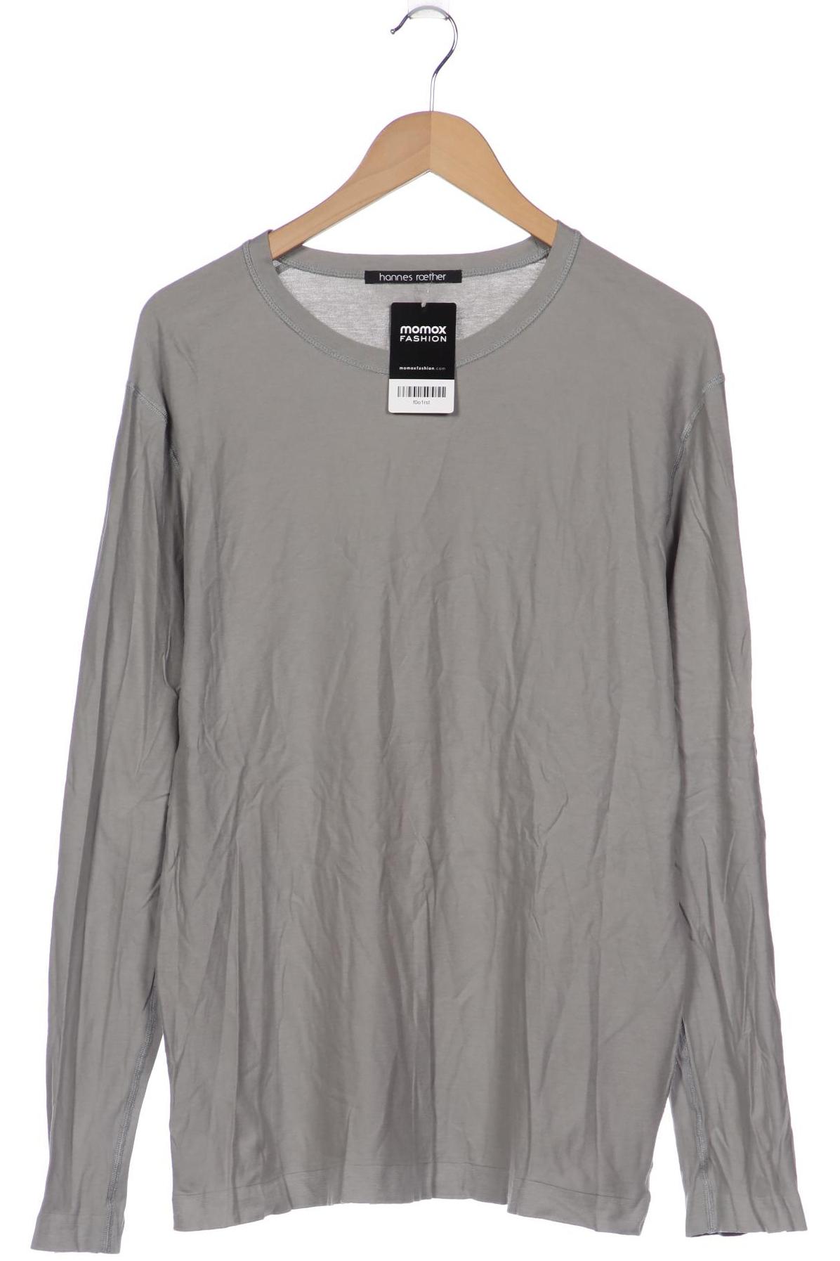 

hannes roether Herren Langarmshirt, grau