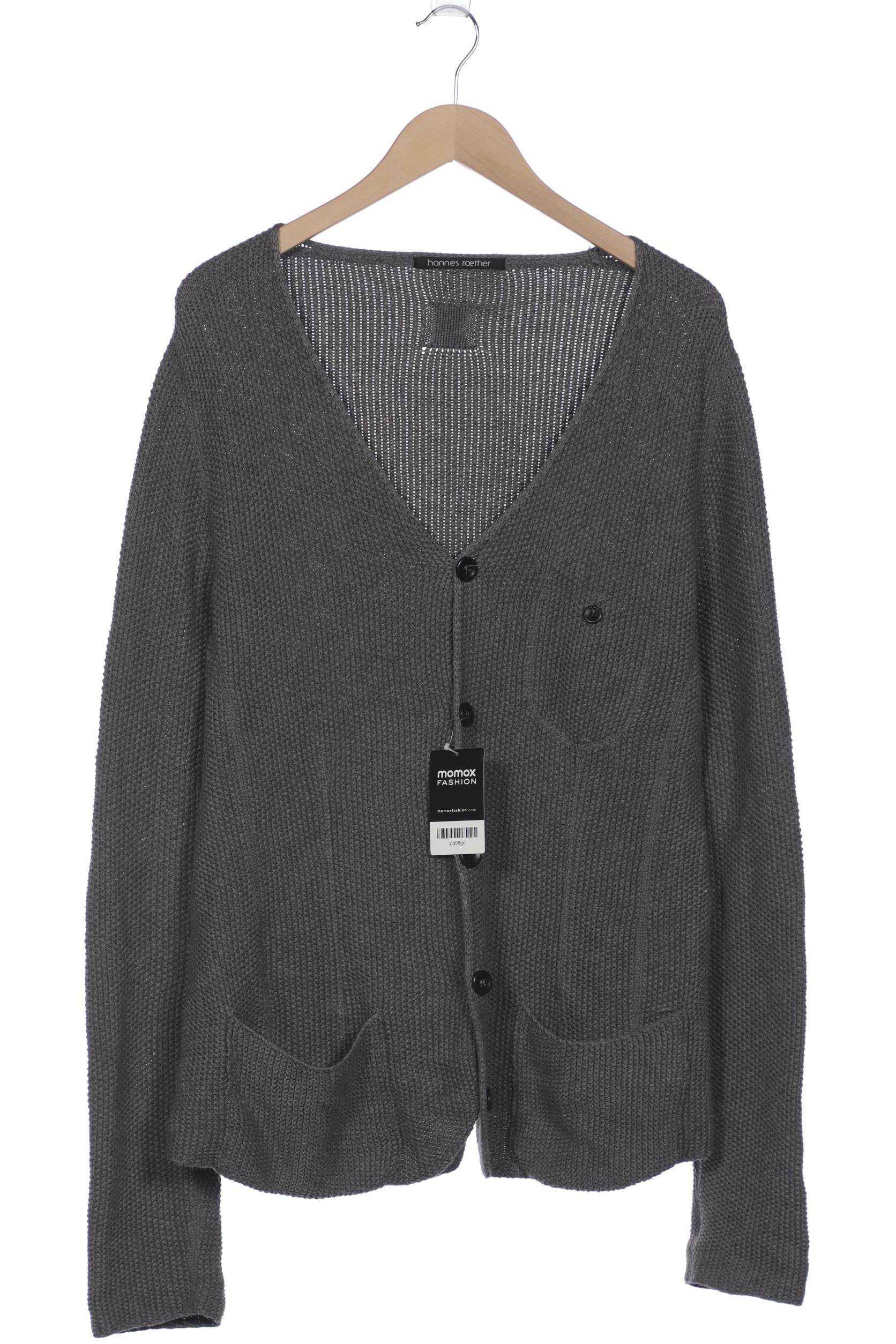 

hannes roether Herren Strickjacke, grau, Gr. 52