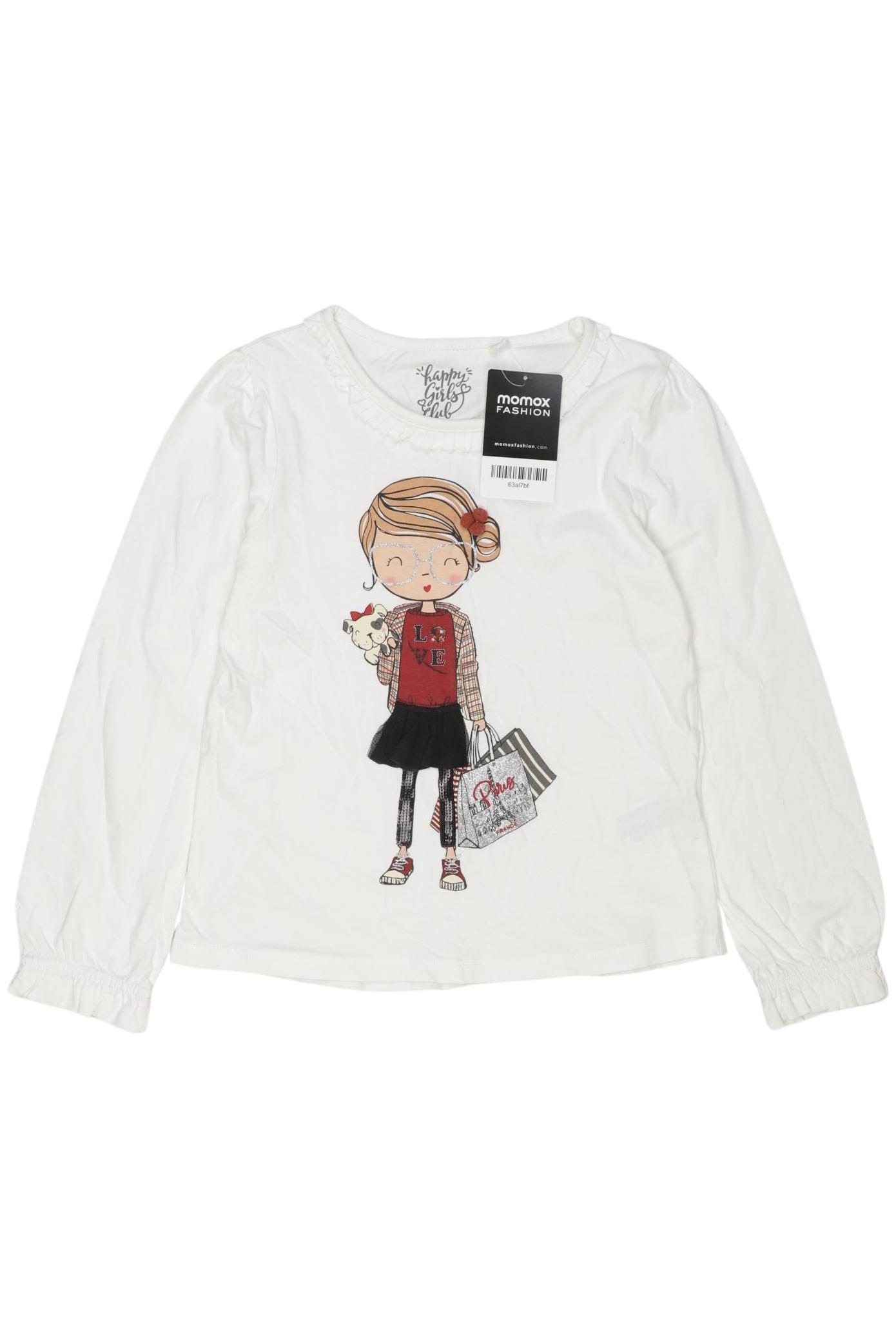 

Happy Girls Mädchen Langarmshirt, weiß, Gr. 134